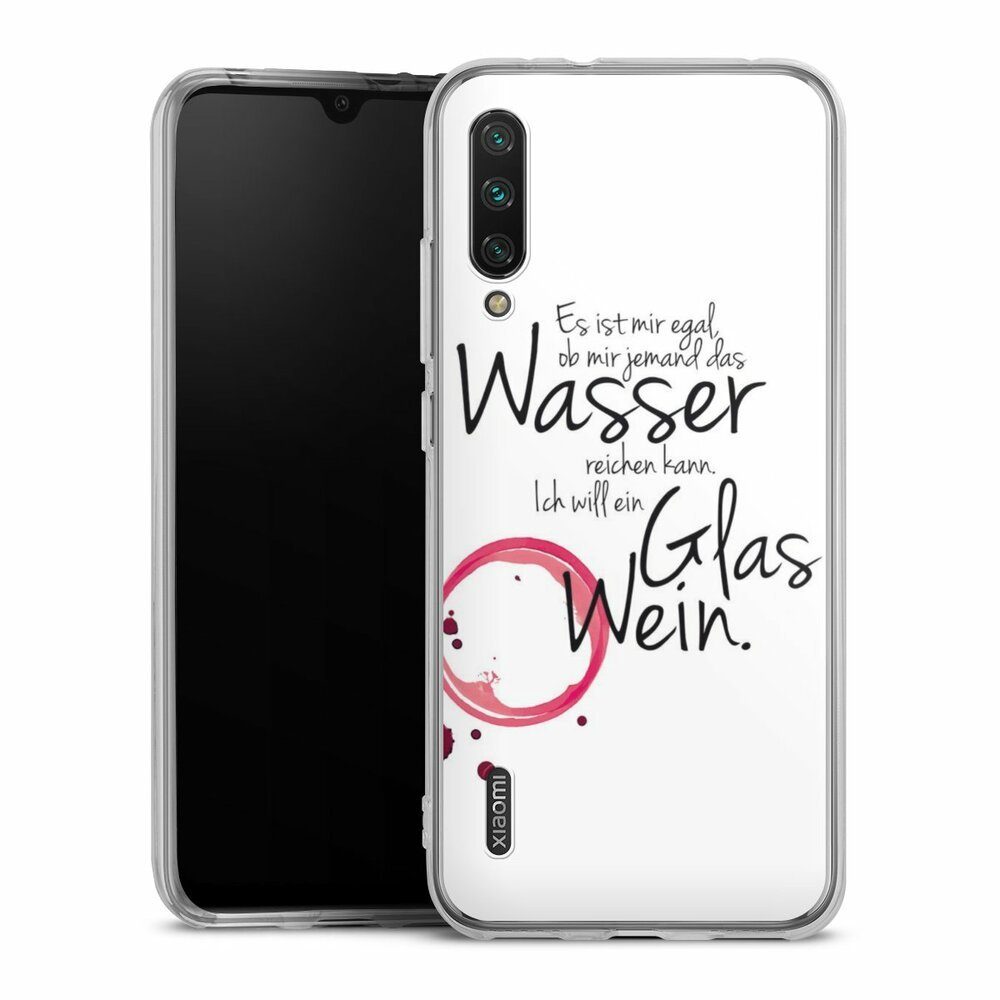 DeinDesign Handyhülle Es ist Mir Egal, Silikon Hülle, Bumper Case, Handy Schutzhülle, Smartphone Cover Wein Sprüche Statement