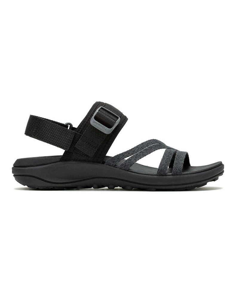 Merrell District 4 Backstrap (aus Vollnarbenleder) schwarz Damen Sandale günstig online kaufen