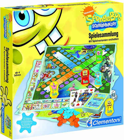 Clementoni® Spiel, Clementoni - Spielesammlung - Spongebob Schwammkopf