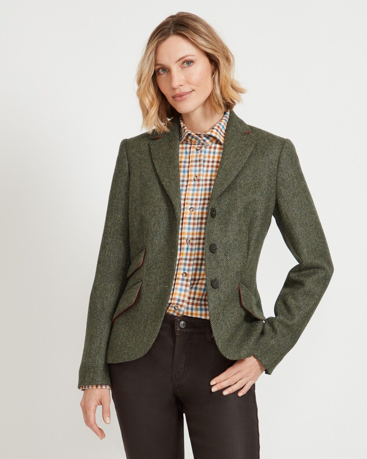 Brigitte von Schönfels Jackenblazer Tweed-Blazer