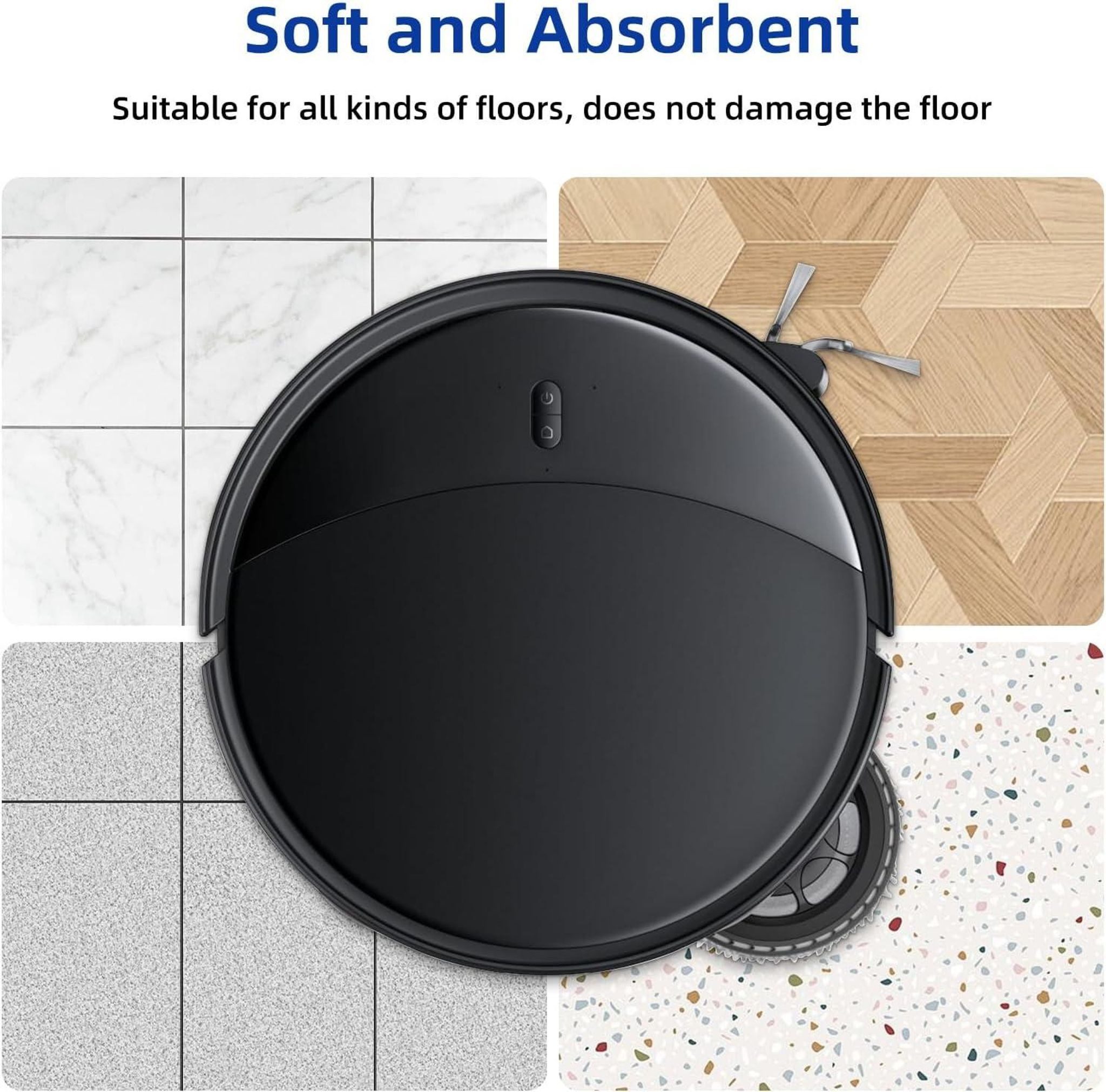 FELIXLEO Gardinenbefestigungen Ersatzteile "8 Stk. Wischpads für Roborock Saros 10R Z70 Qrevo Master Edge Curv ", (8-St) – Bild 5 von 5