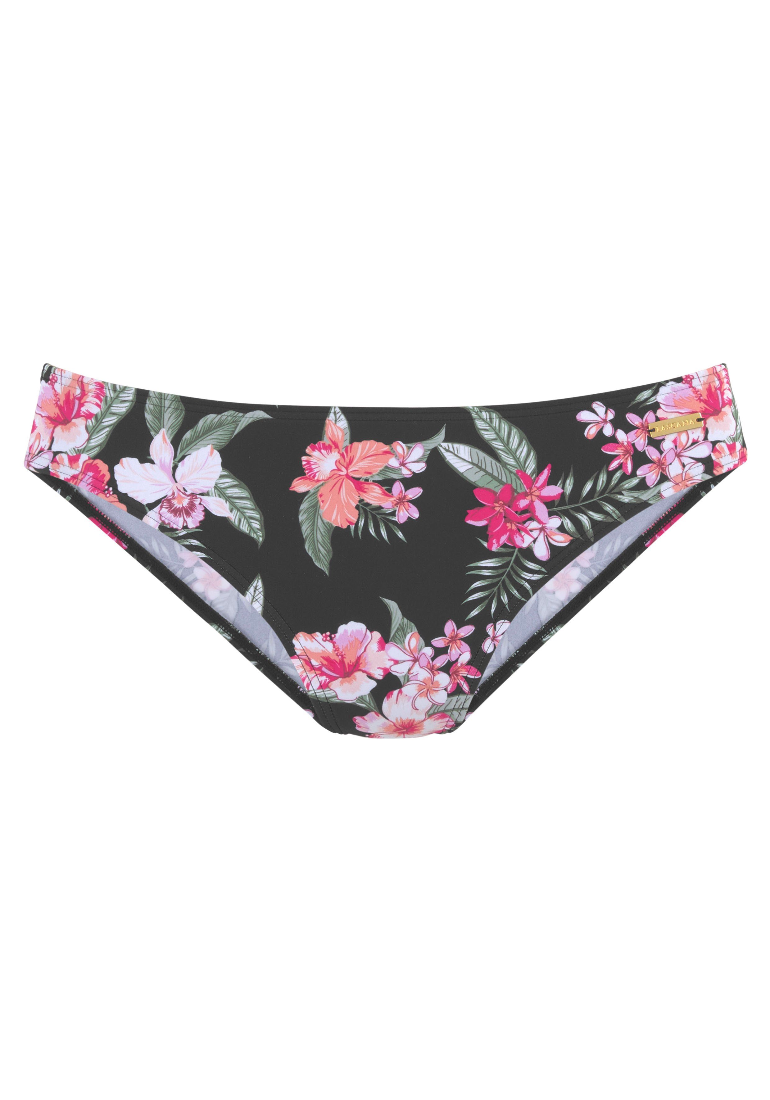LASCANA Bikini-Hose Santini im floralen Design günstig online kaufen