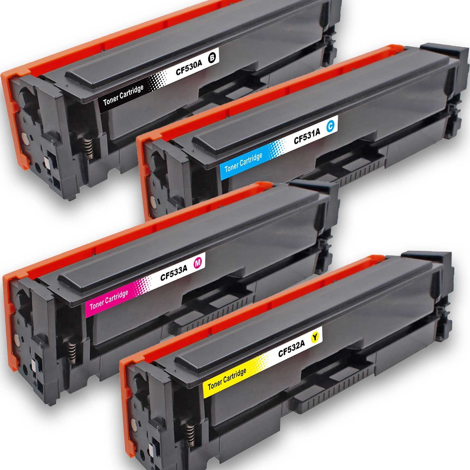 Tonerkartusche D&C Toner-Set kompatibel zu HP 205A für Color LaserJet Pro MFP M181fw, (Kompatibel für HP Color LaserJet Pro MFP M 181 fw 205A), fw