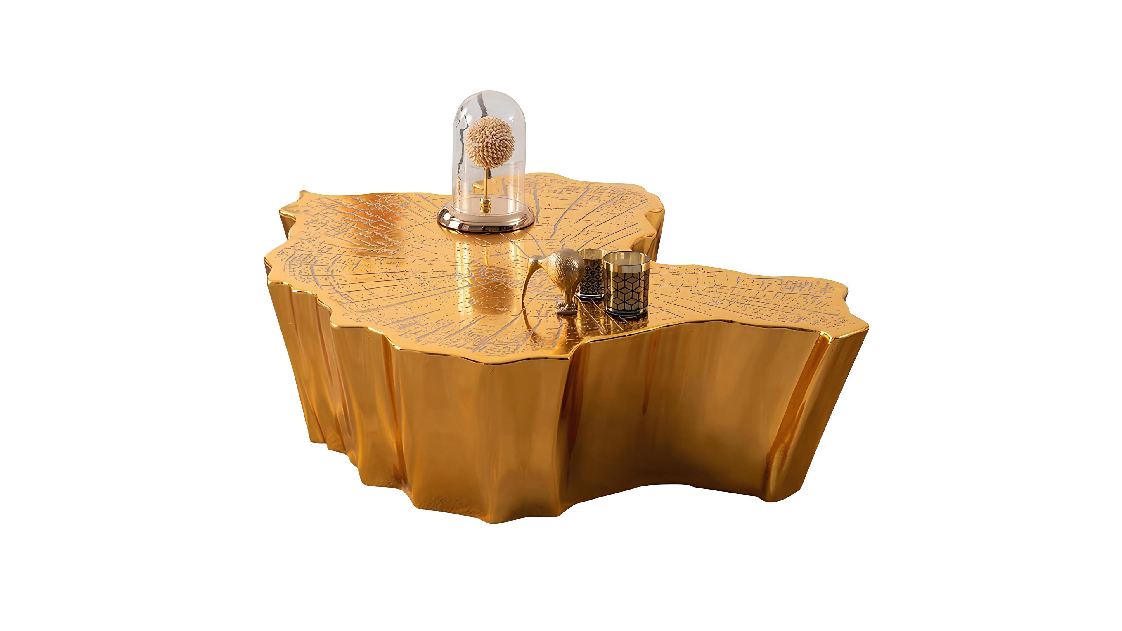 Xlmoebel Couchtisch Eleganter Polstertisch mit Ablagefläche in modernem Design (Packung, Couchtisch), Hergestellt in Europa
