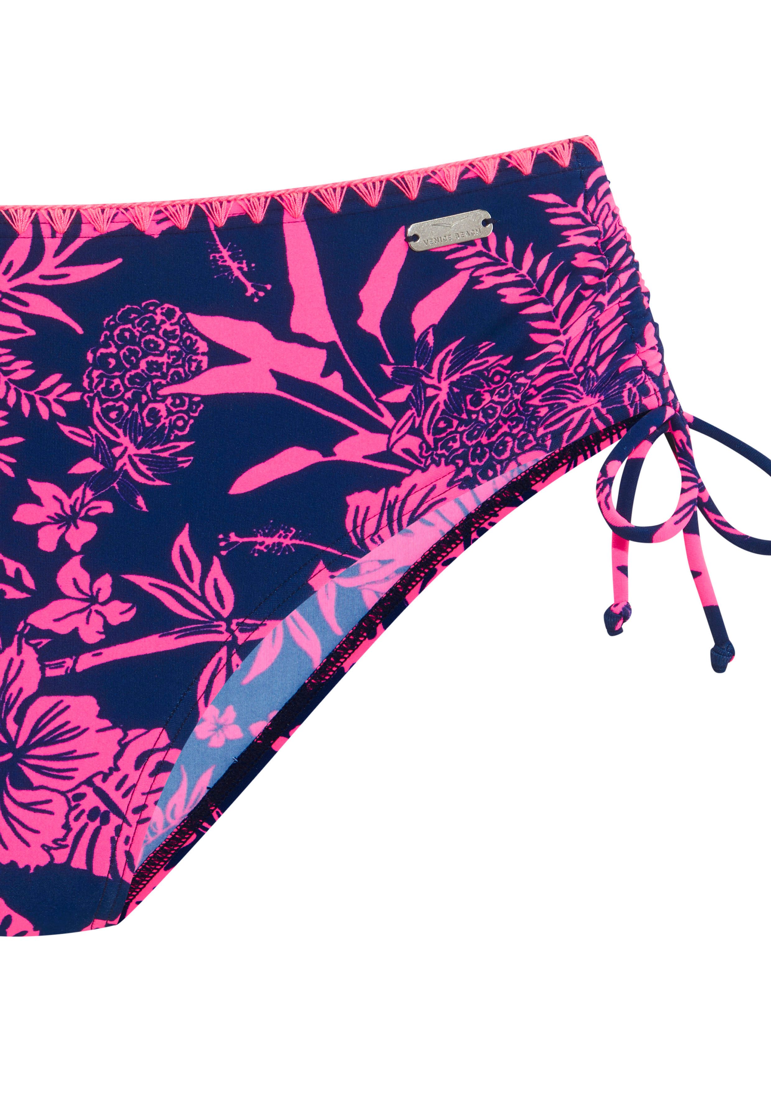 Venice Beach Bügel-Bikini Kensi seitlich regulierbar mit modernem Print