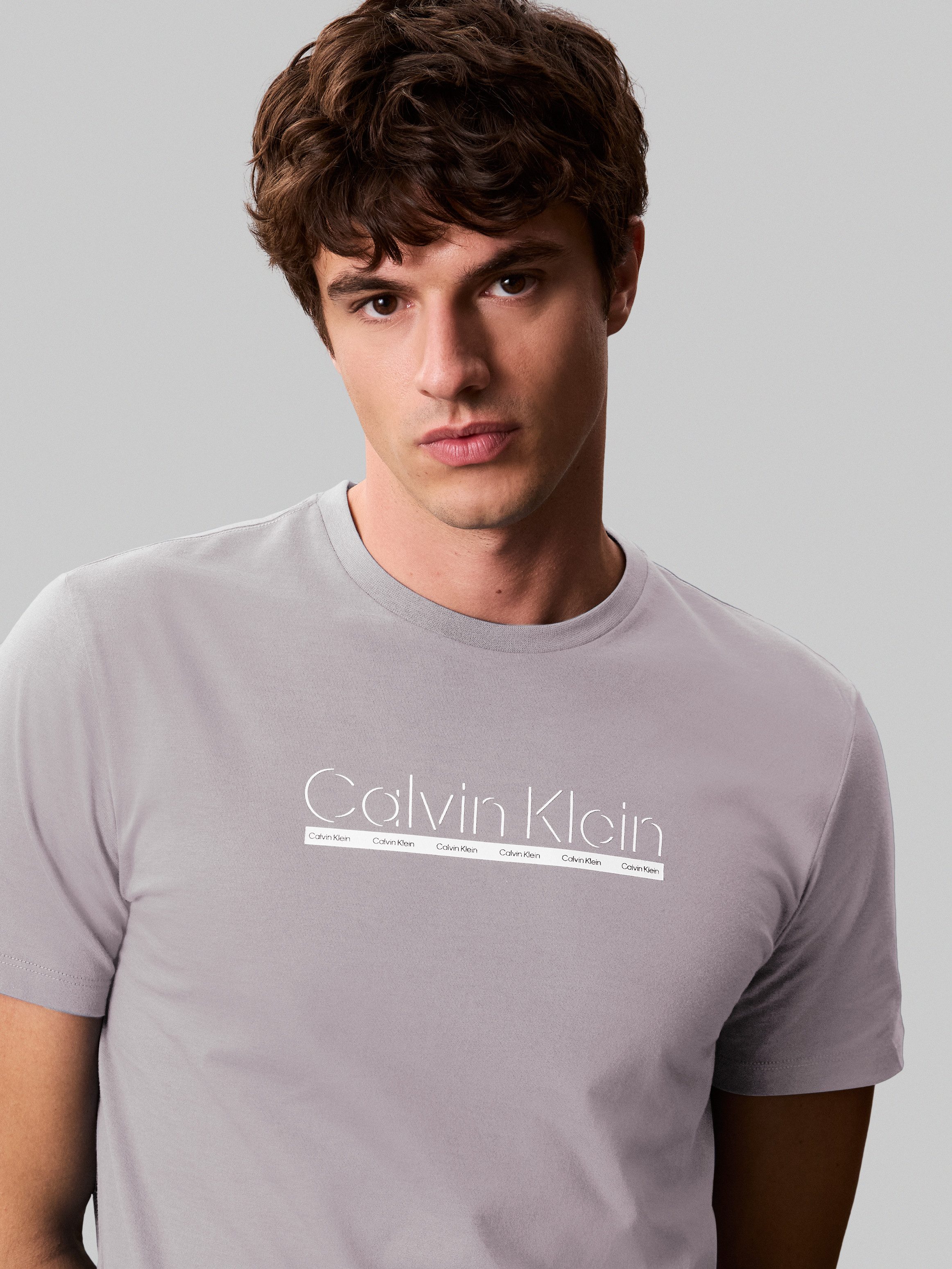 Calvin Klein T-Shirt SS 30s E SPRTSWR 2 G mit Logo-Schriftzug günstig online kaufen