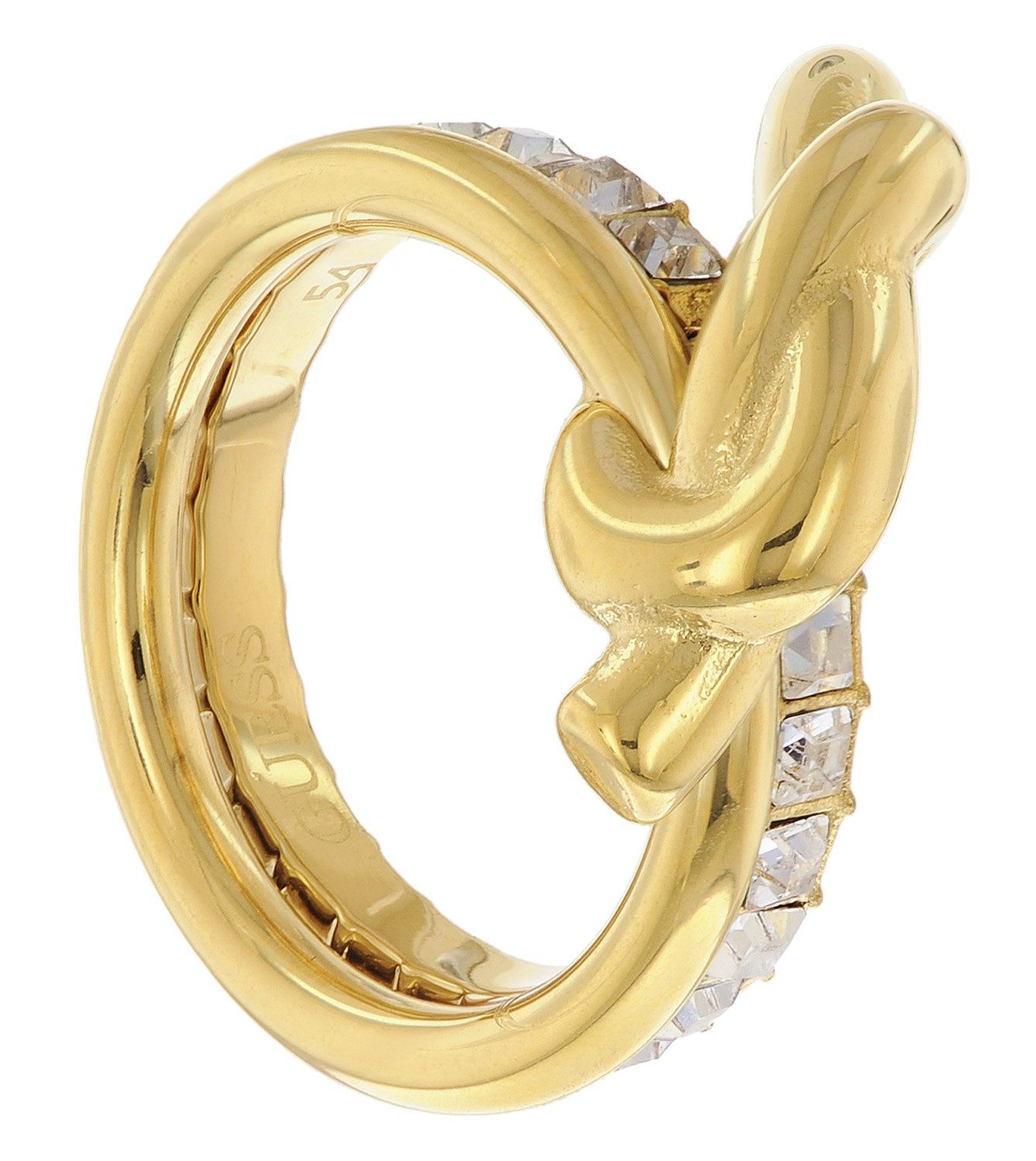 Guess Fingerring DamenKnoten Goldfarben