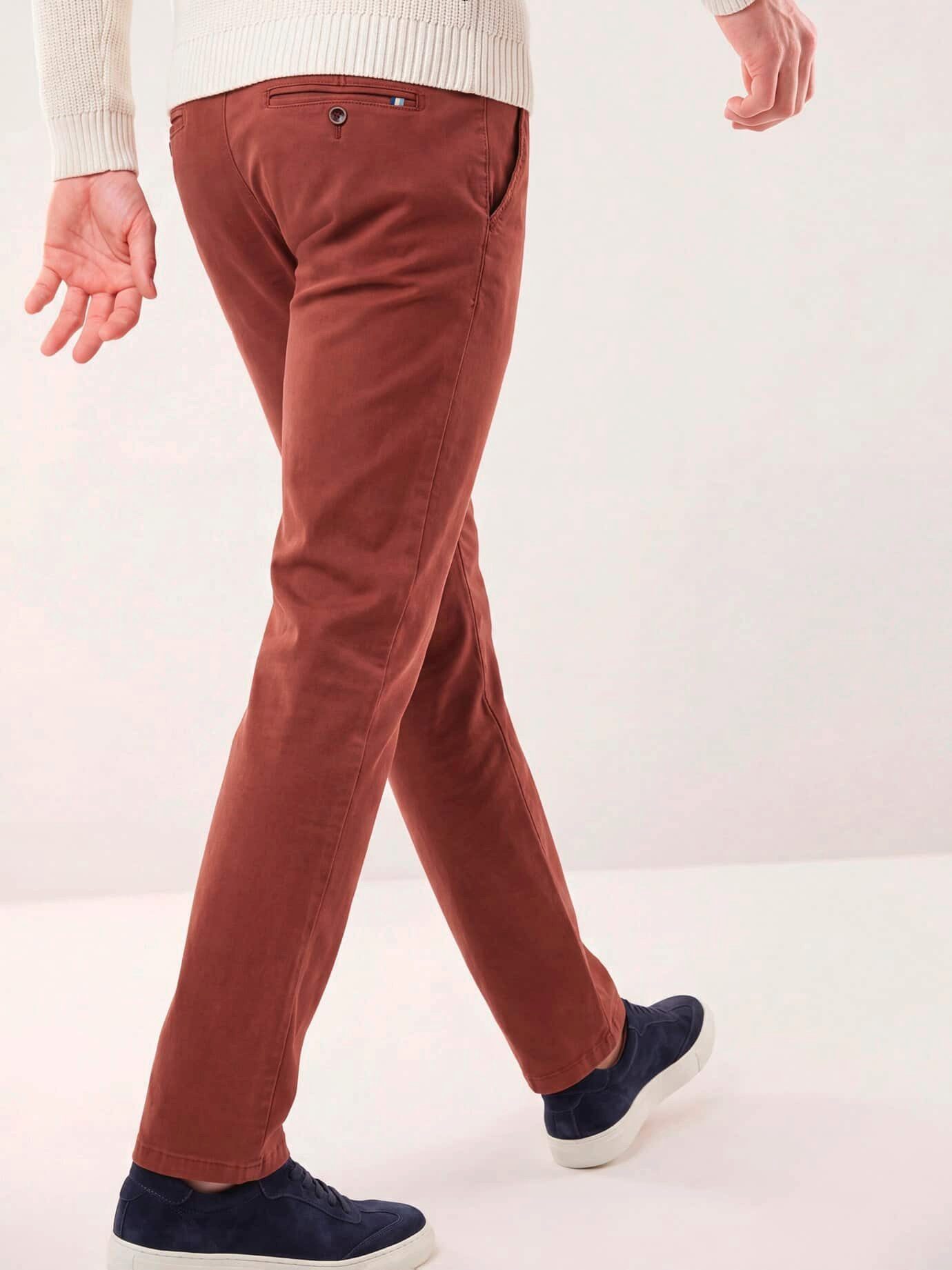 Walbusch Chinohose Herren Chino inklusive Gürtel Regular fit Flex-Bund (ca. 3 cm dehnbar). Gürtelschlaufen. 2 Schubtaschen