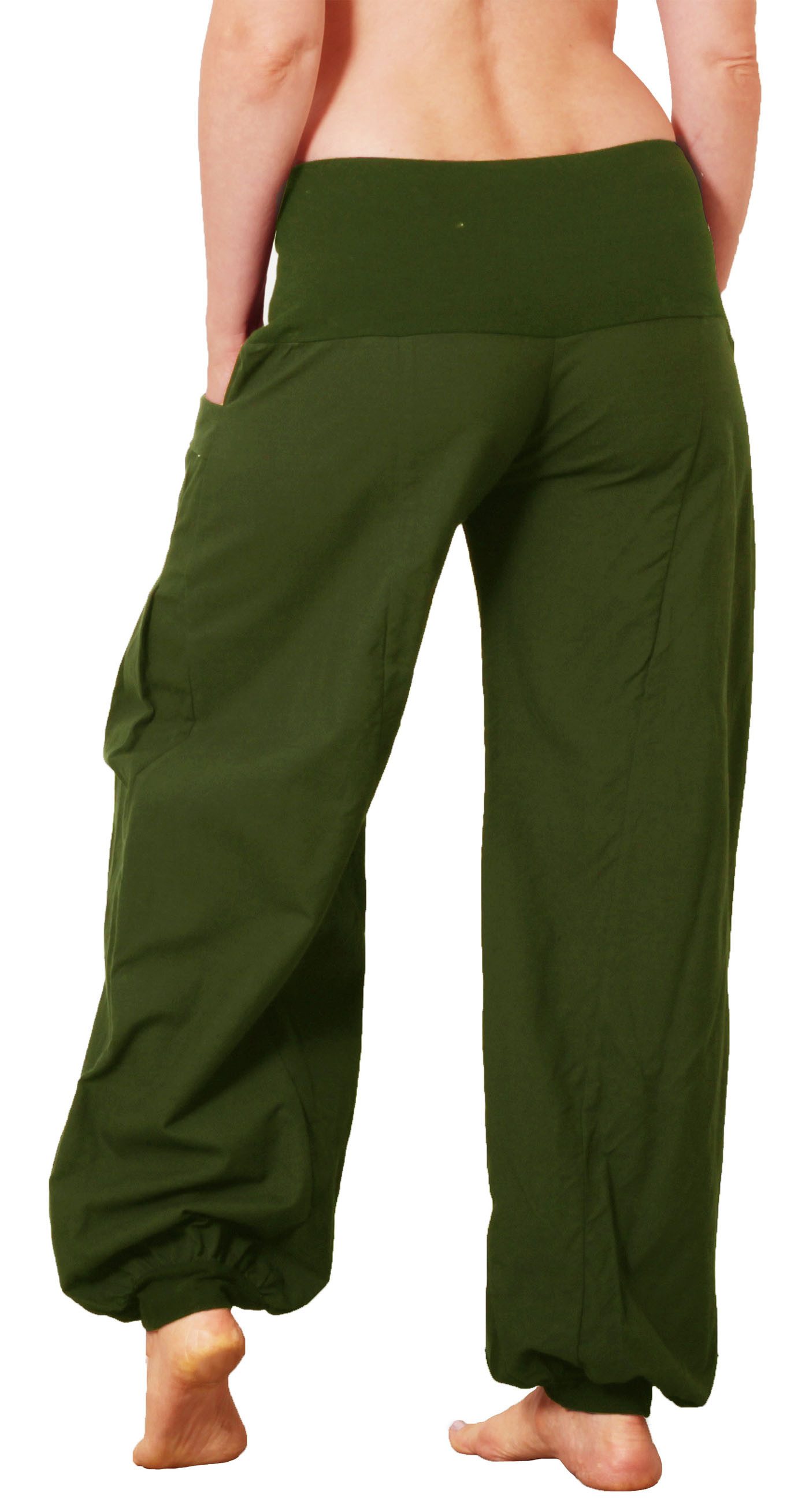 Leucht-Welten Pumphose Pocket-Pumphose mit Taschen, Unisex, Modell Nr. P31 Grün Baumwolle