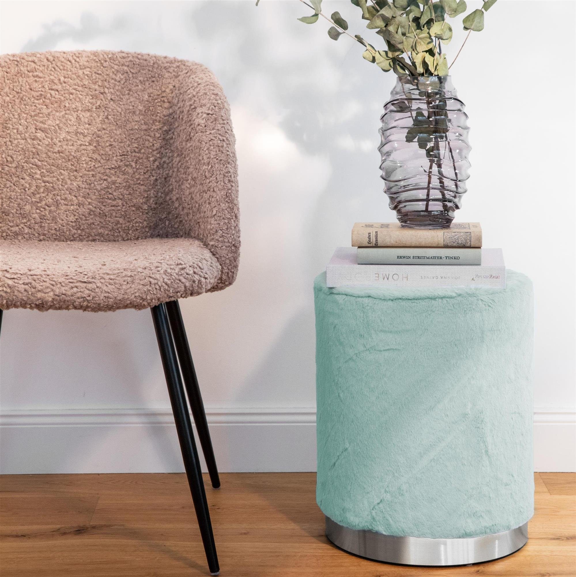 Qiyano Hocker Sitzpouf Mahina Hellblau - günstig online kaufen