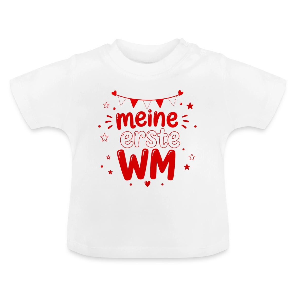 T-Shirt Meine Erste WM Österreich Fan Baby Bio-T-Shirt mit Rundhals