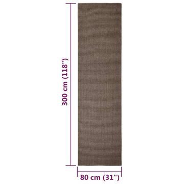 Teppich Natur Sisal 80x300 cm Braun, furnicato, Rechteckig