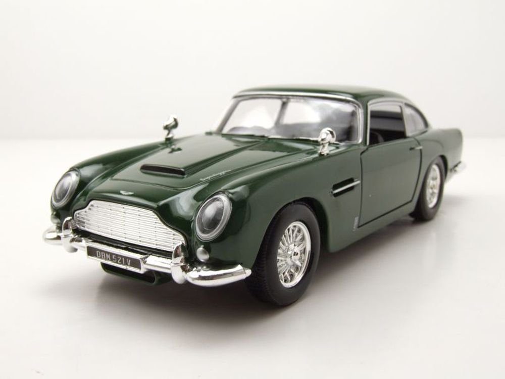 Motormax Modellauto Aston Martin DB5 grün Modellauto 1:24 Motormax, Maßstab 1:24