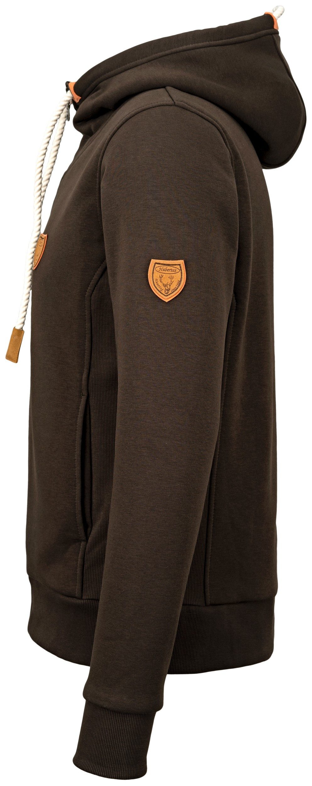 Hubertus® Hunting Kapuzenpullover Hunting-Hoody mit Kordeln Jagdpullover Baumwolle oliv grün Hoodie NEU
