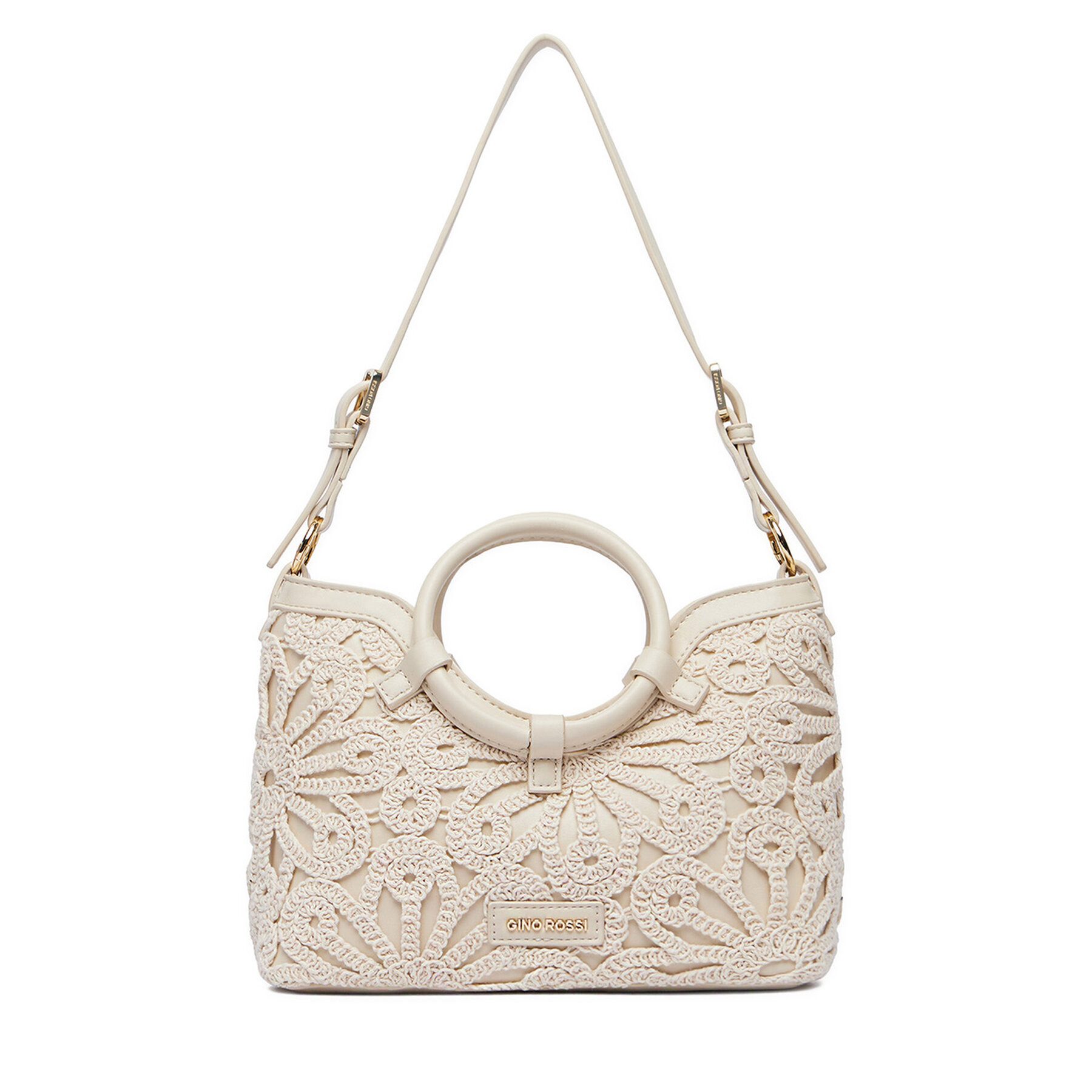 GINO ROSSI Handtasche Gino Rossi Damen-Handtasche in Creme