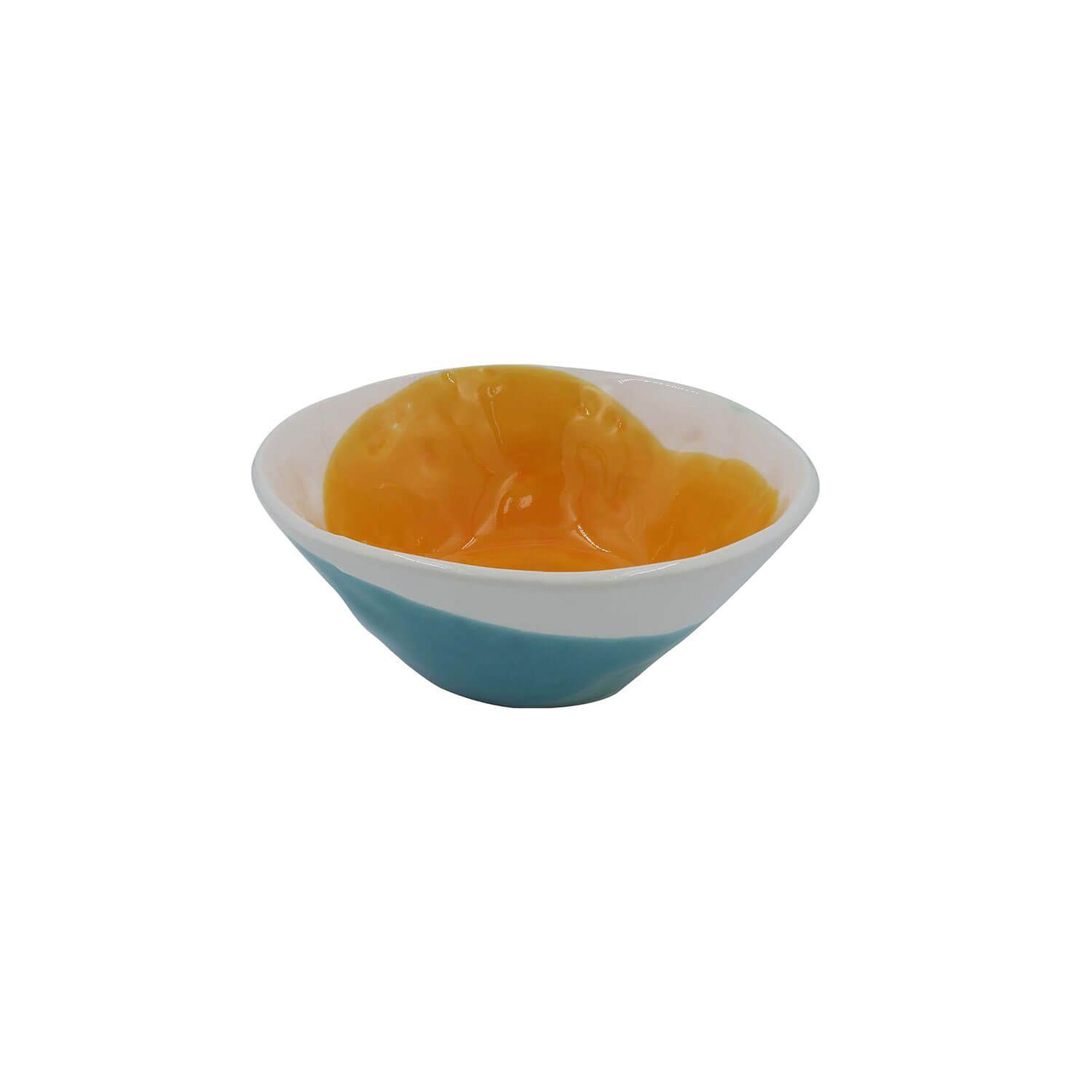 Vista Portuguese Servierschüssel Bowl S COLOR, Keramik blau/gelb