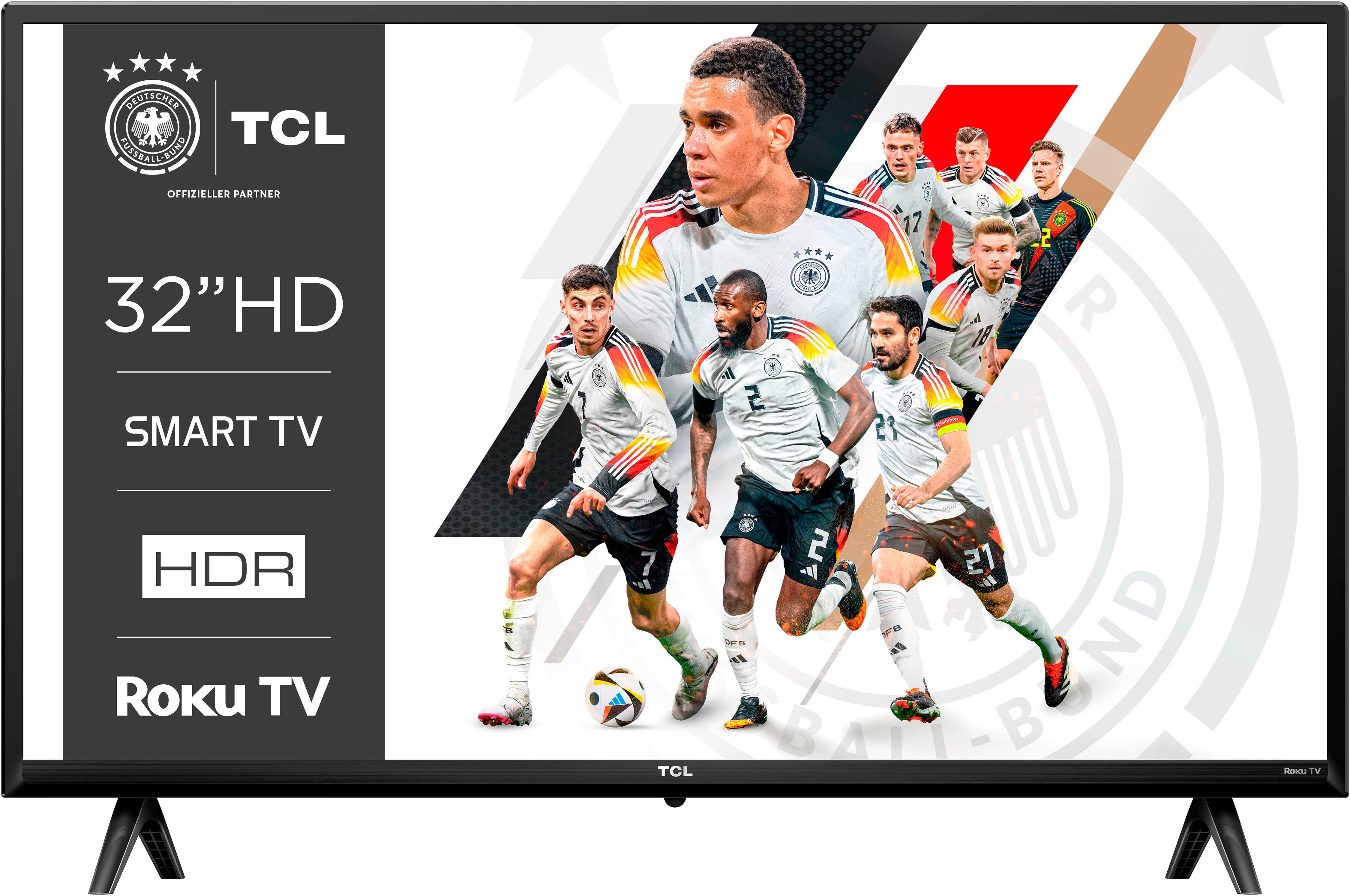 TCL 32RS530X1 LCD-LED Fernseher (80 cm/32 Zoll, HD, Smart-TV, Roku TV, Smart HDR, HDR10, Chromecast, Youtube, Netflix)