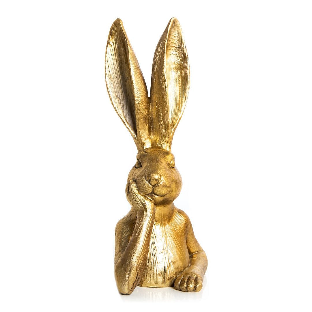 Logbuch-Verlag Dekofigur Edle Osterhasen Figur goldfarben 33 cm – XXL Oster günstig online kaufen