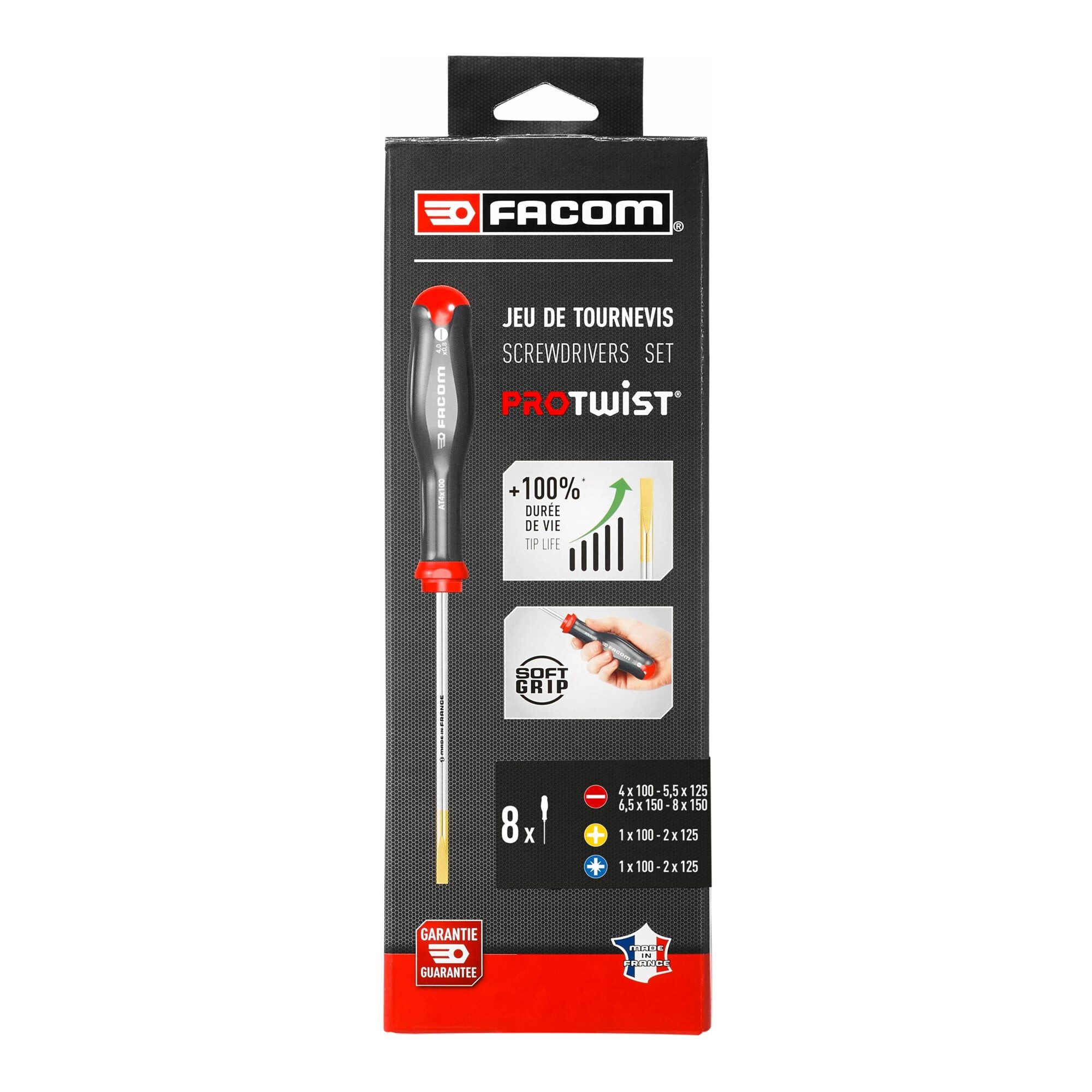 Facom Schraubendreher Facom Schraubendreher PROTWIST Set 8-tlg
