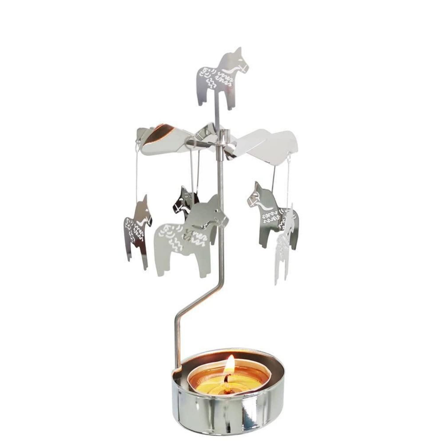 LuxusKollektion Kerzenständer Drehbarer Kerzenhalter Metall klein (1 St)