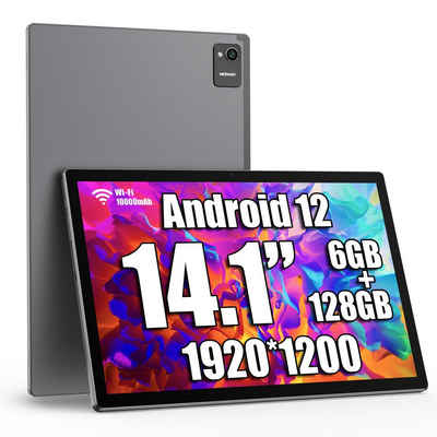 MESWAO 14-Zoll Android 12 Tablet mit 1920 * 1200 IPS HD Großes Display Tablet (14", 128 GB, WIFI-Version, unterstützt keine SIM-Karte)