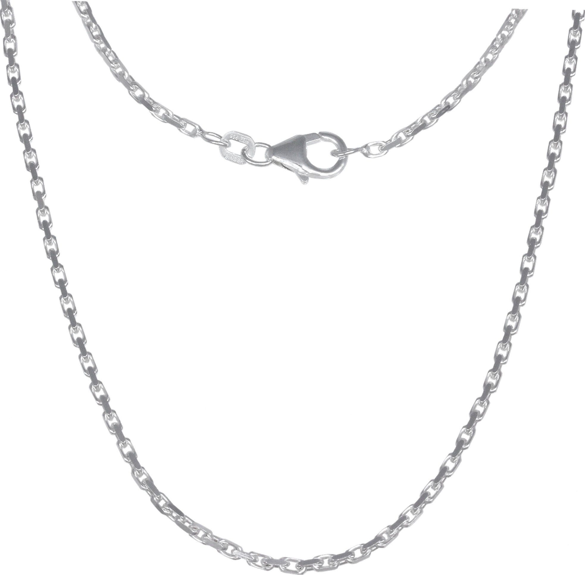 SilberDream Silberkette Silber, Farbe: silber, Sterling 70cm, 925 Halsketten Made-In SilberDream Halskette Germa silber Damen, ca