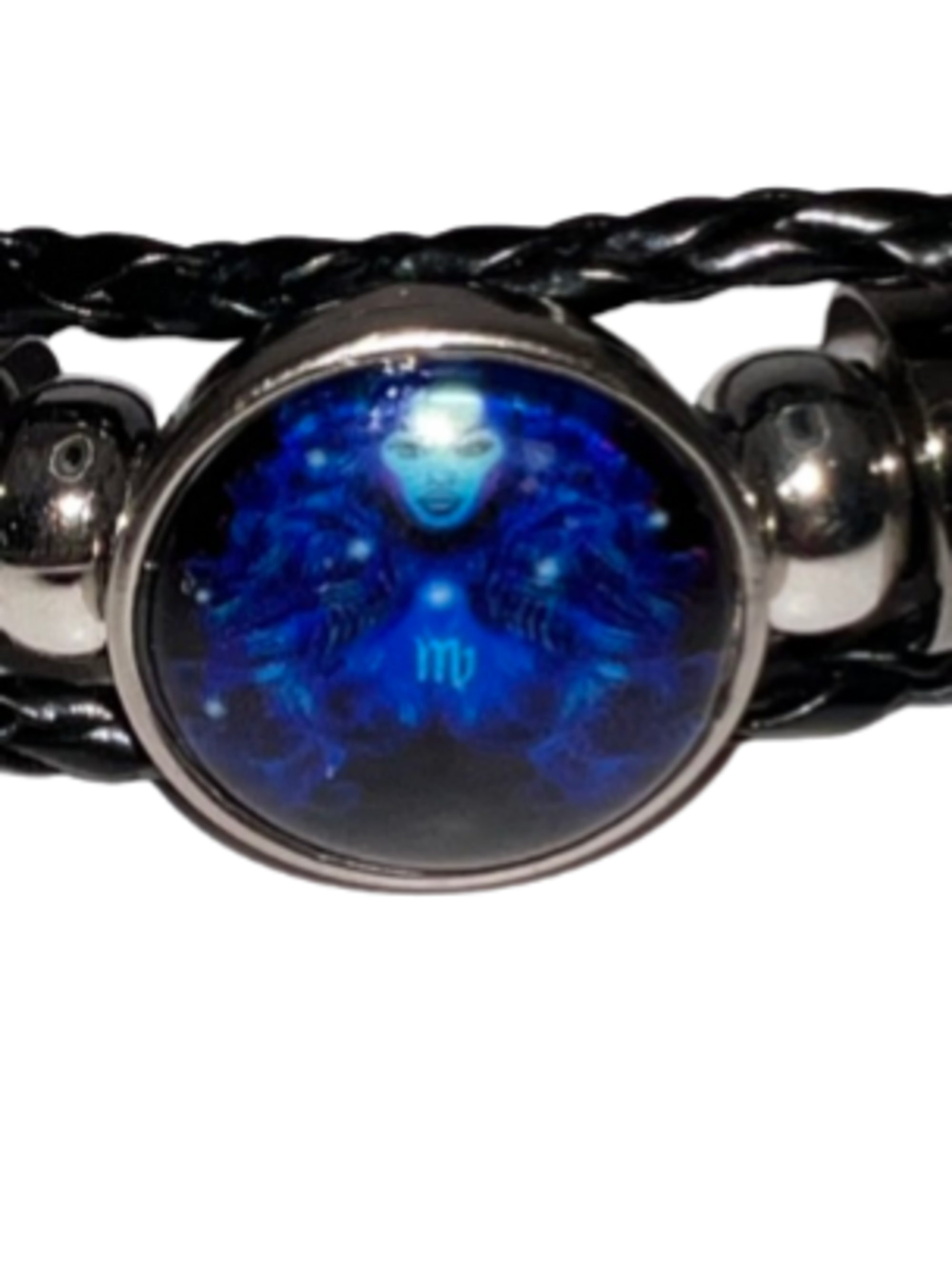 mit Gravur Stelby Armband im 3D Sternzeichen mit Glas Gravur Jungfrau Armband