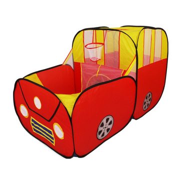 Jioson Spielzelt Spielzelt Kinder,Doppelspleiß-Simulationsfahrzeug+6 Meter Lichterkette Für drinnen und draußen