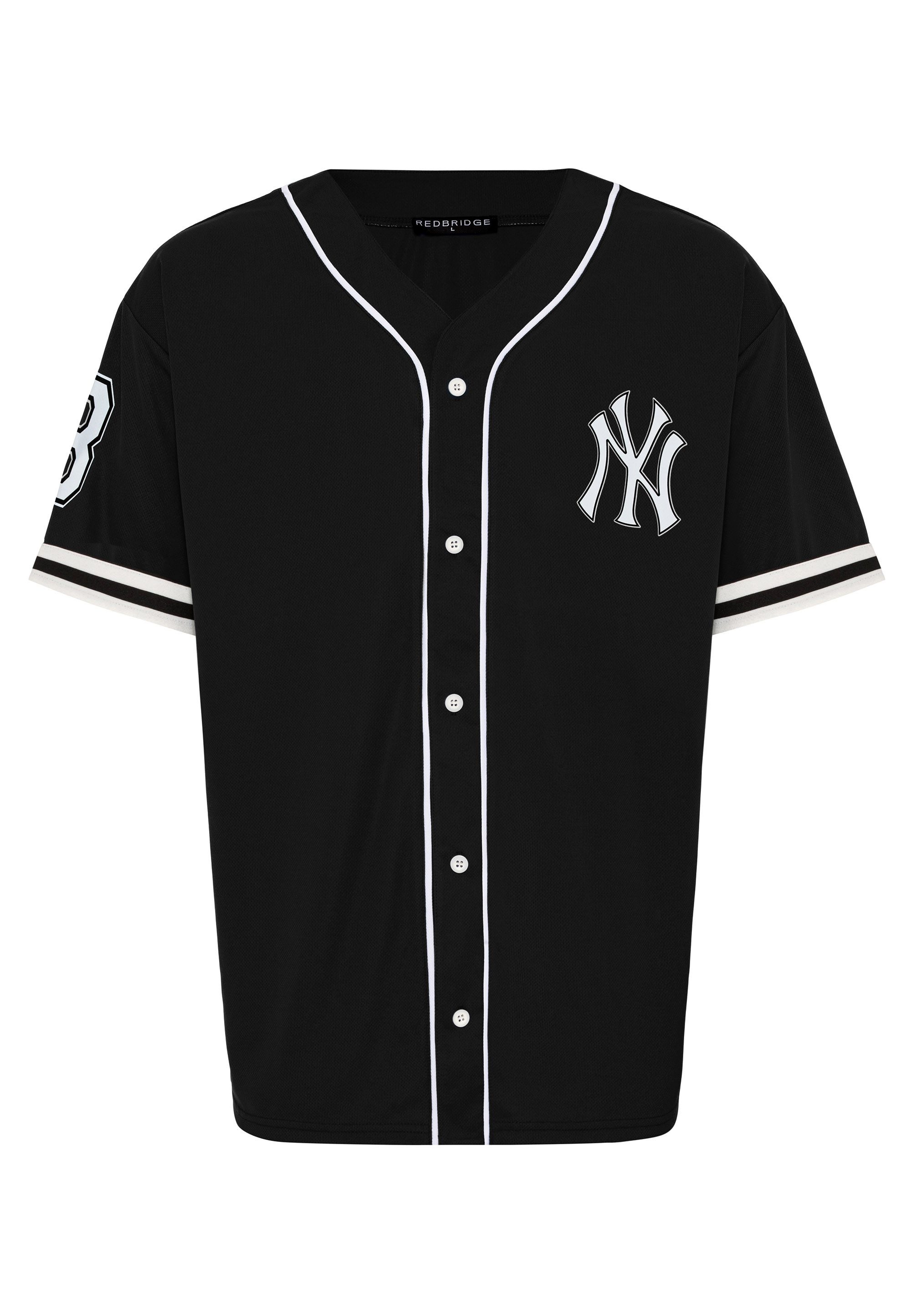 RedBridge T-Shirt mit Knopfleiste - Baseball-Shirt günstig online kaufen