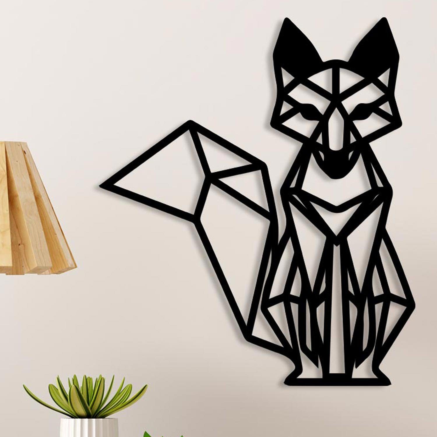 Namofactur Wanddekoobjekt Wandtattoo Fuchs Geometrisch, Wanddeko günstig online kaufen