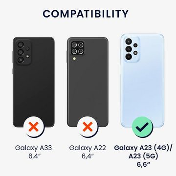 kwmobile Handyhülle Case für Samsung Galaxy A23 4G / 5G, Hülle Silikon metallisch schimmernd - Handyhülle Cover