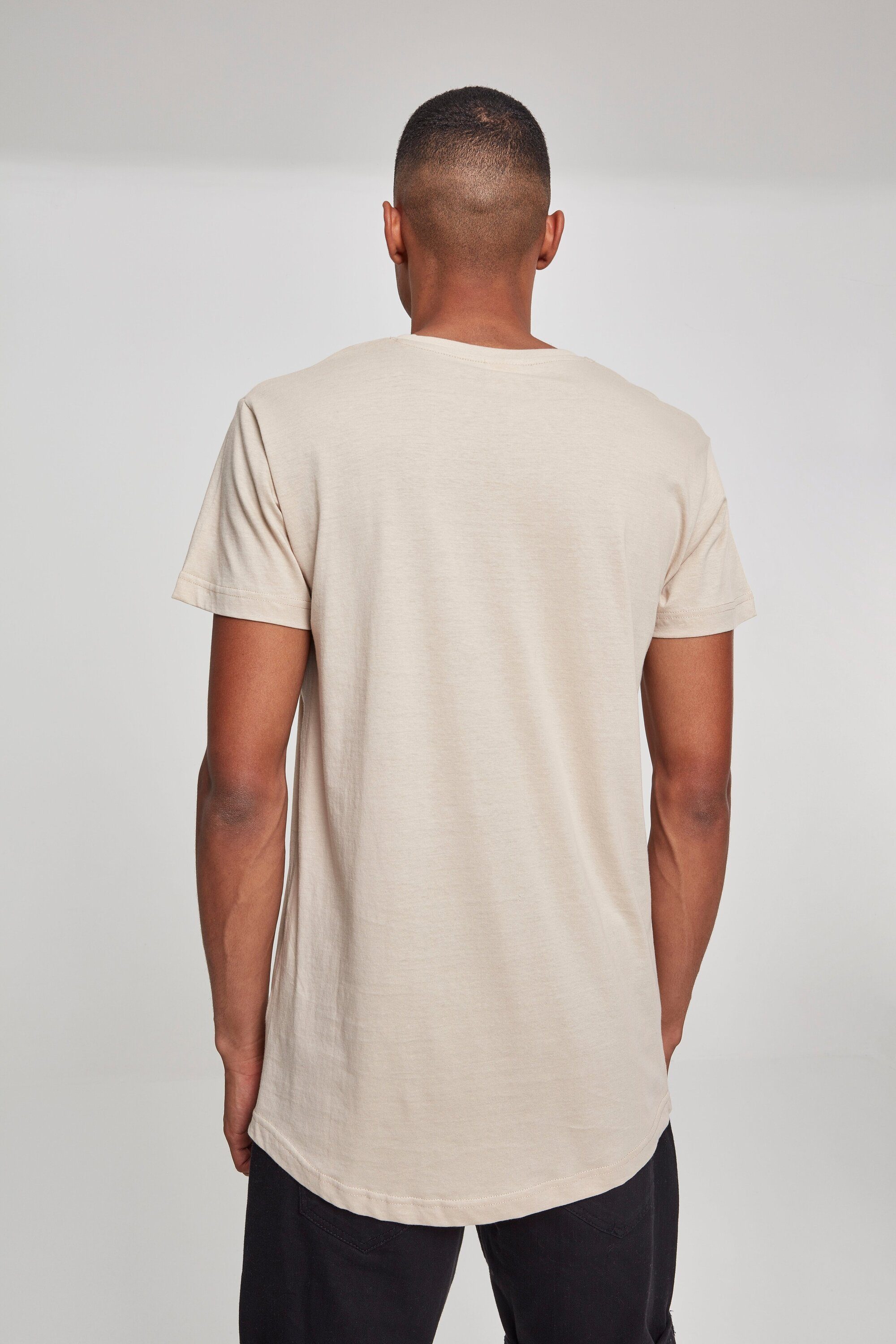 Herren (1-tlg) URBAN sand Shaped Long Kurzarmshirt Tee CLASSICS