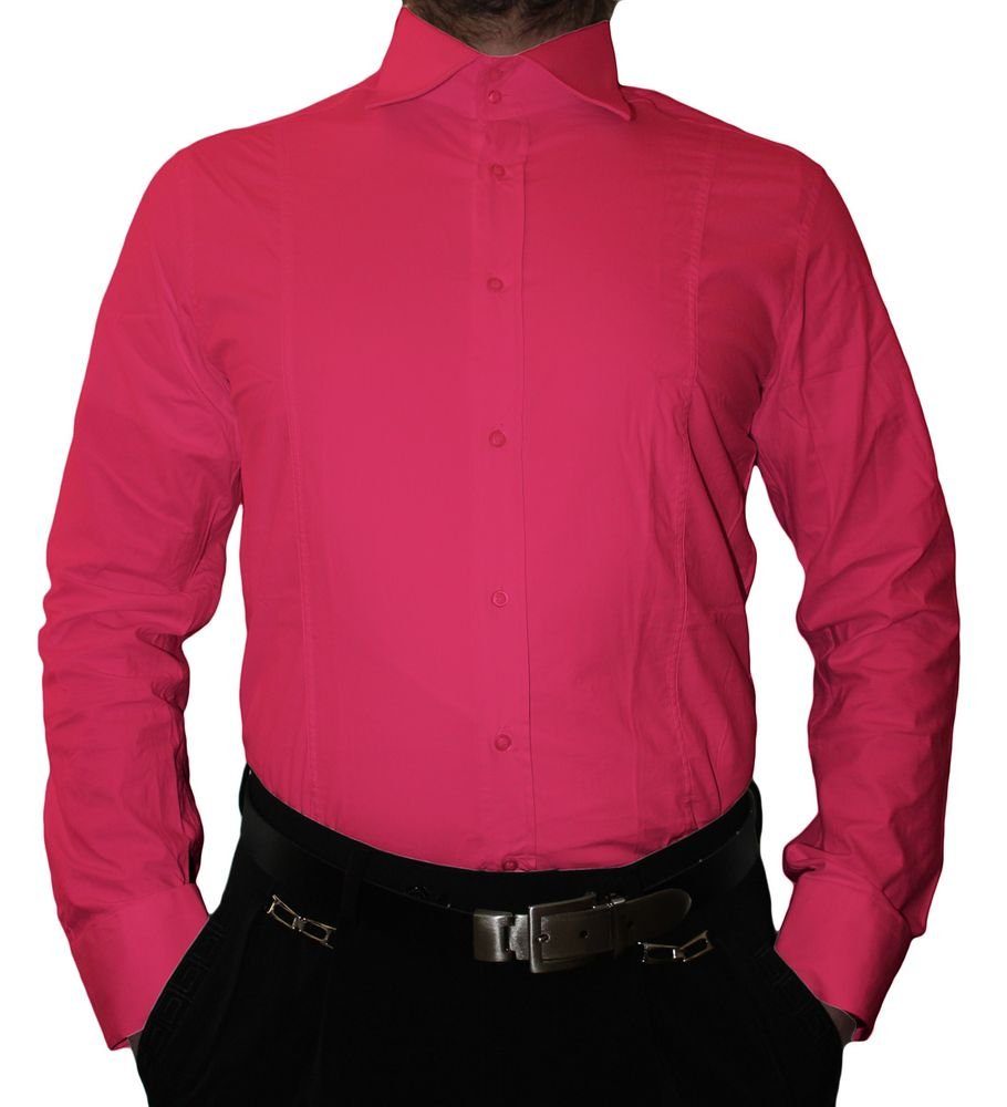 Pierre Martin Businesshemd Herren Hemd New Kent K14 2Knopf Slim Fit tailliert Bügelleicht, Pflegeleicht, Alle Jahreszeiten