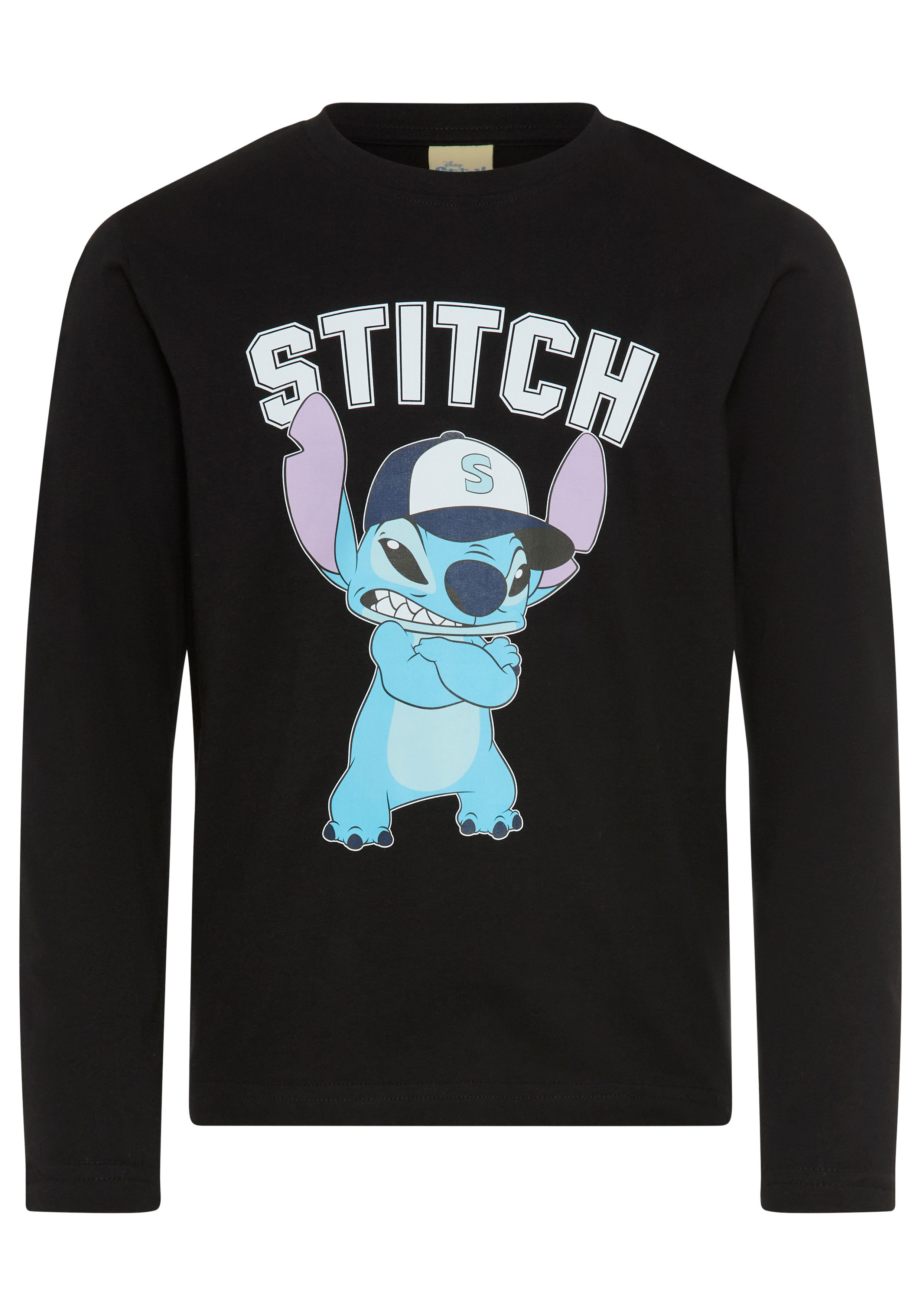 KIDSWORLD Langarmshirt STITCH Shirt für Jungen, Disney Disney-Shirt, modischer Stil, Basic-Passform, mit Rundhalsausschnitt – Bild 5 von 5