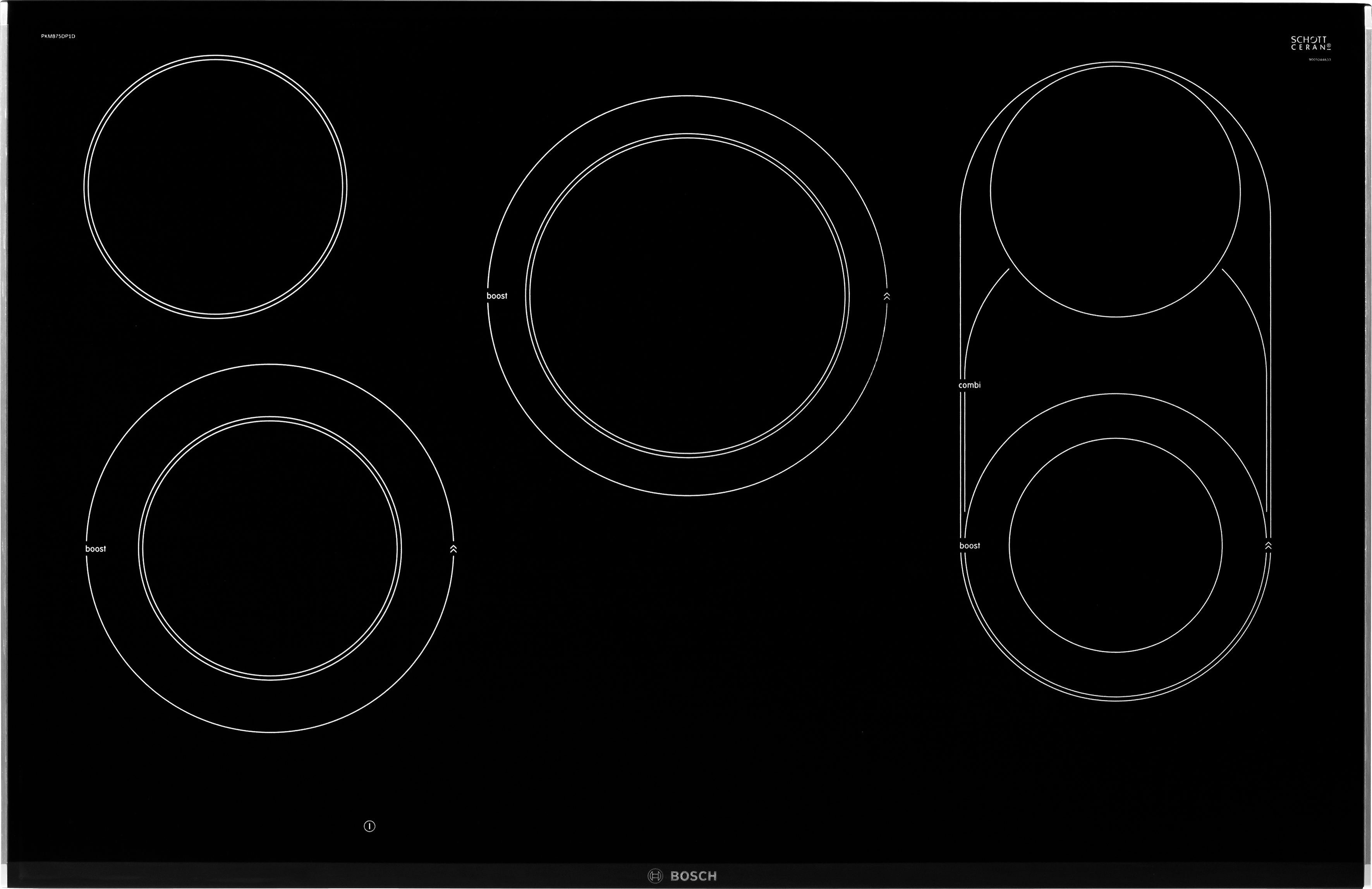 BOSCH Elektro-Kochfeld von Powerboost-Funktion PKM875DP1D, mit Serie CERAN® SCHOTT 8