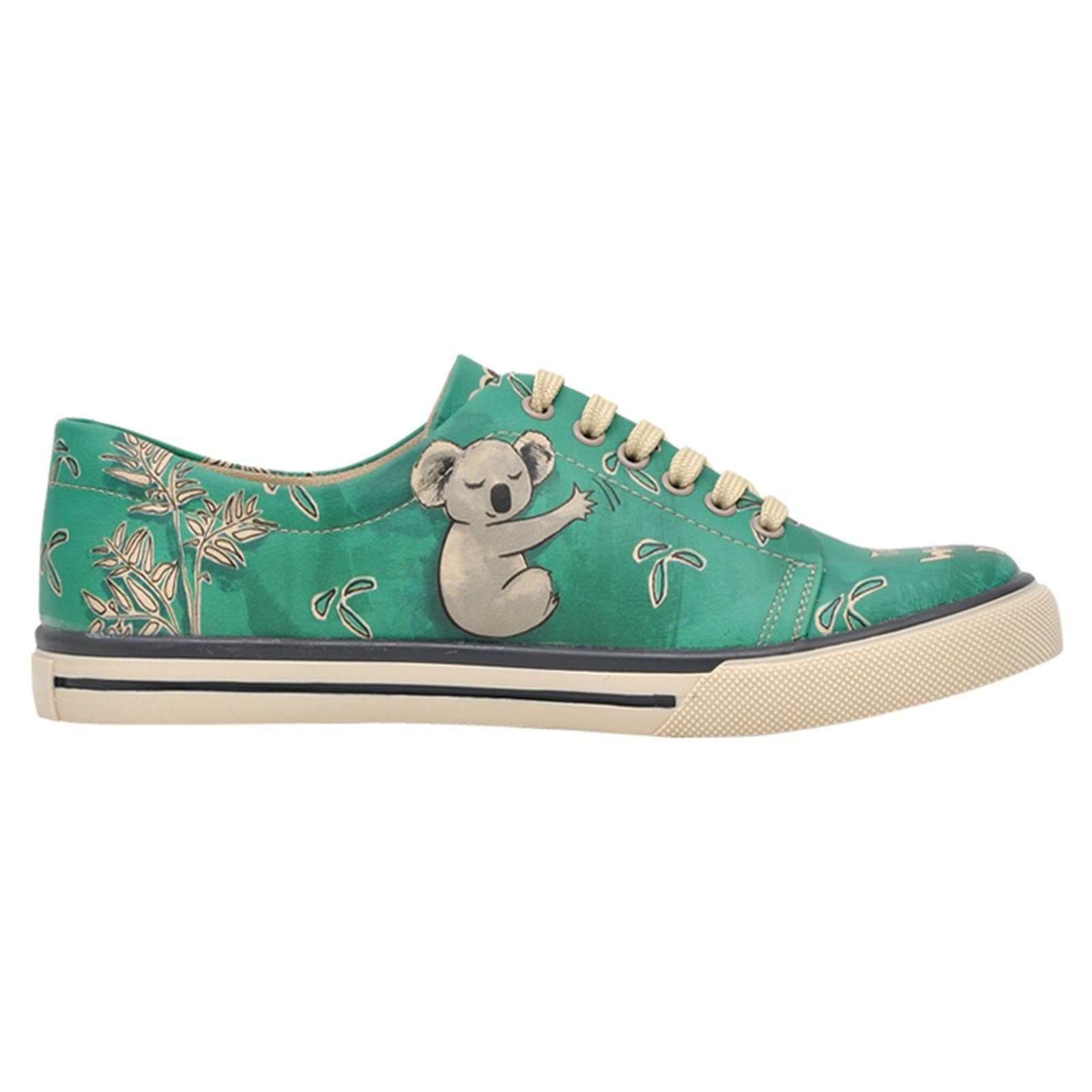 DOGO Classic Schnürsneaker Koala Hug Damen Sneaker Sneaker Handgefertigt