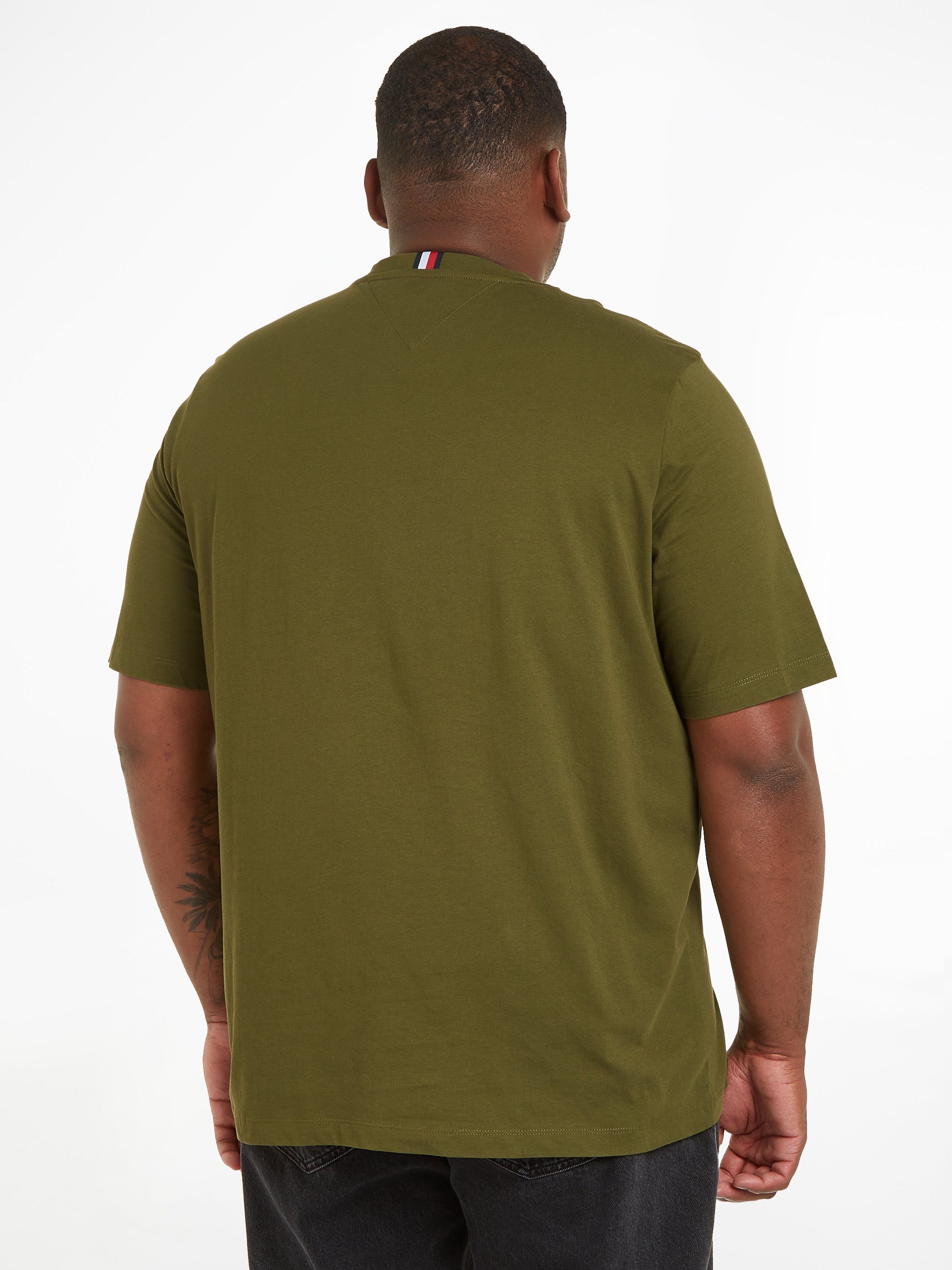 T-Shirt Tall PRINT Hilfiger Putting Tommy BT-CHEST Green & Big TEE-B