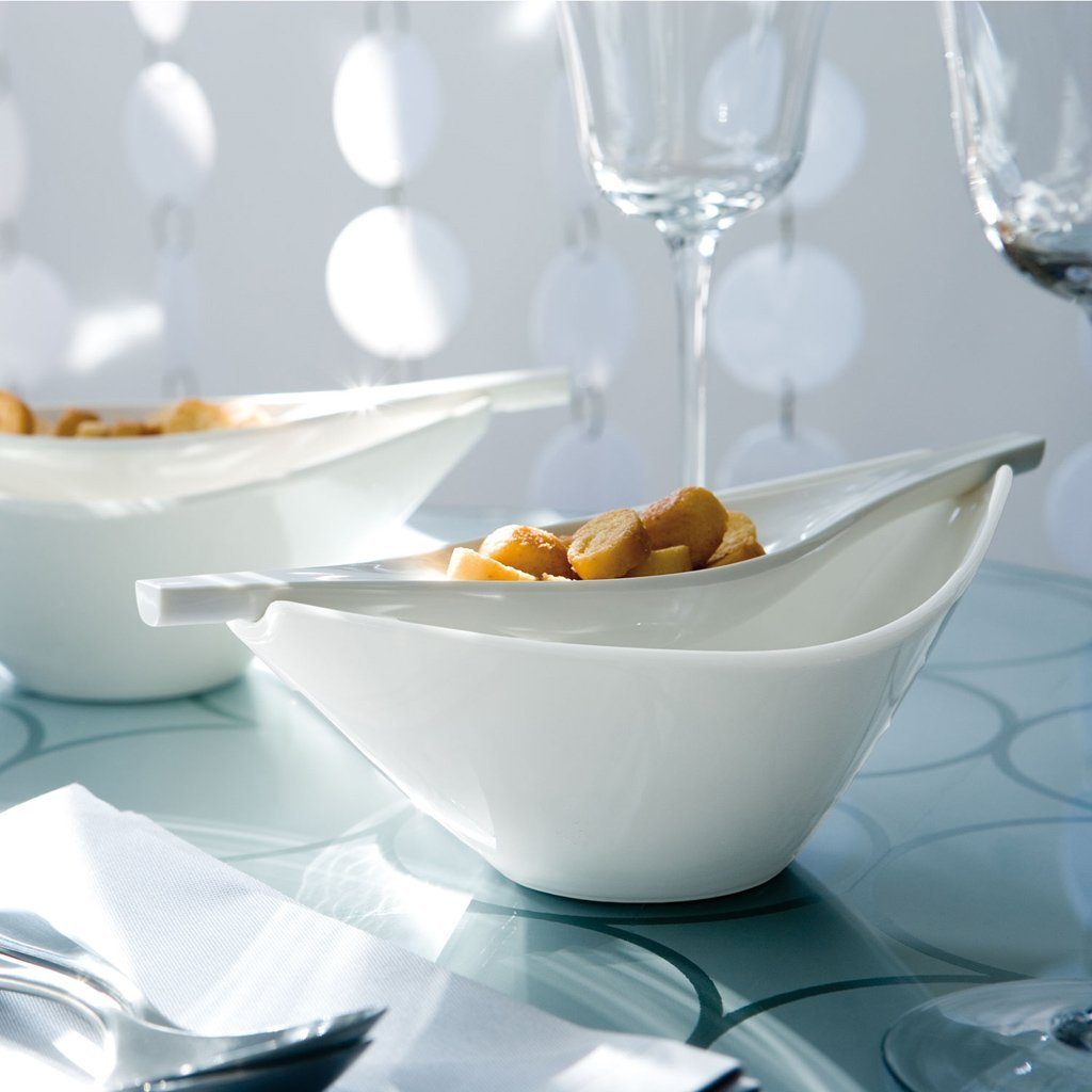 Villeroy & Boch Sauciere Flow Sauciere/Suppentasse, Porzellan, (1-tlg), Premium Porcelain, 1 Stck, mikrowellensicher,spülmaschinenfest, Made i
