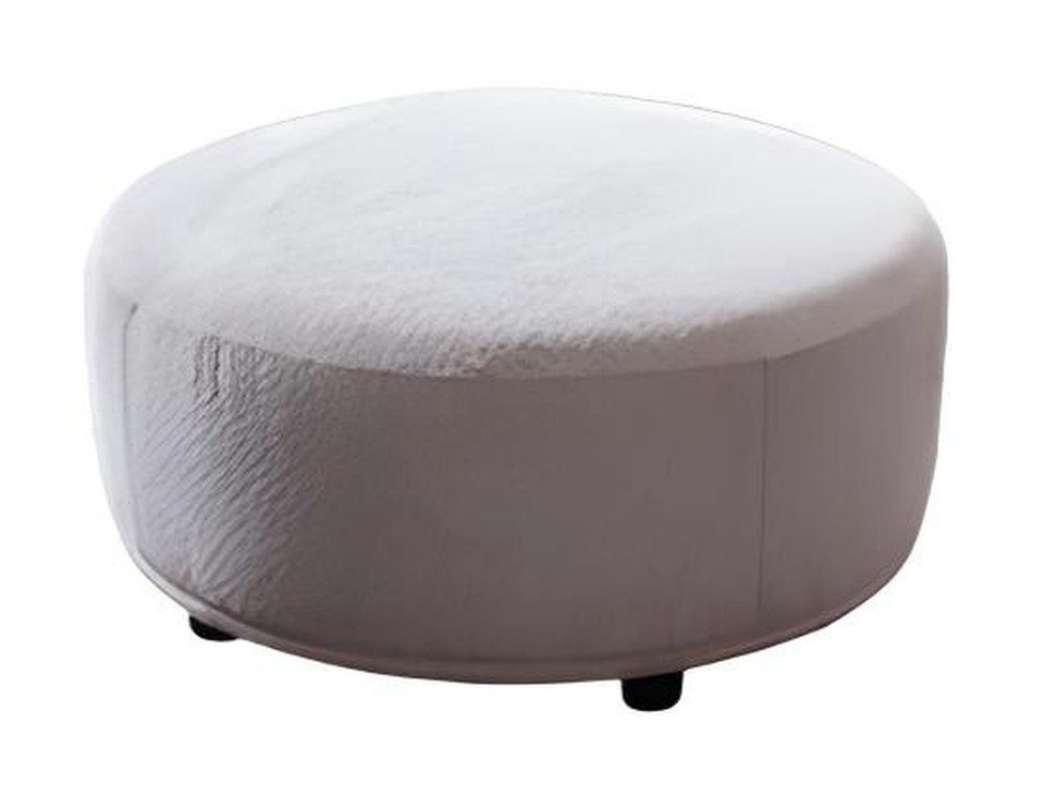 Xlmoebel Fußhocker Runder Pouf Hocker Beistellhocker Polsterhocker Sitzhocker, Made in Europa