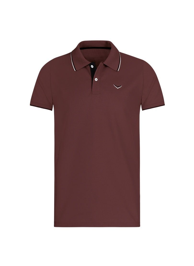 Trigema Poloshirt TRIGEMA Slim Fit Polohemd kastanie