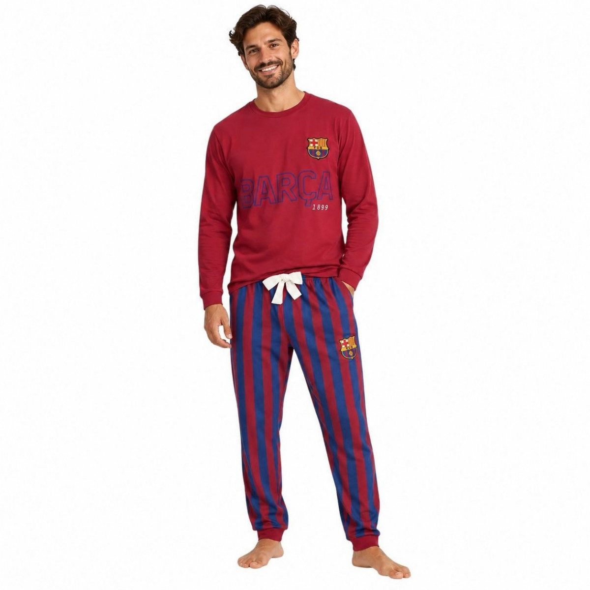 FC Barcelona Pyjama Long Pyjames Single Jersey