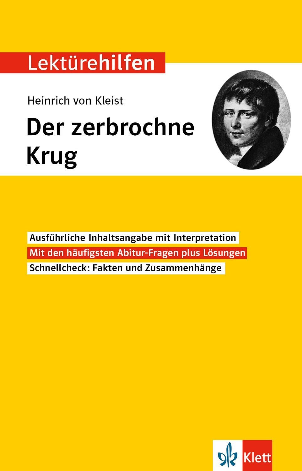 Klett Lektürehilfen Heinrich von Kleist, Der zerbrochne Krug / diverse