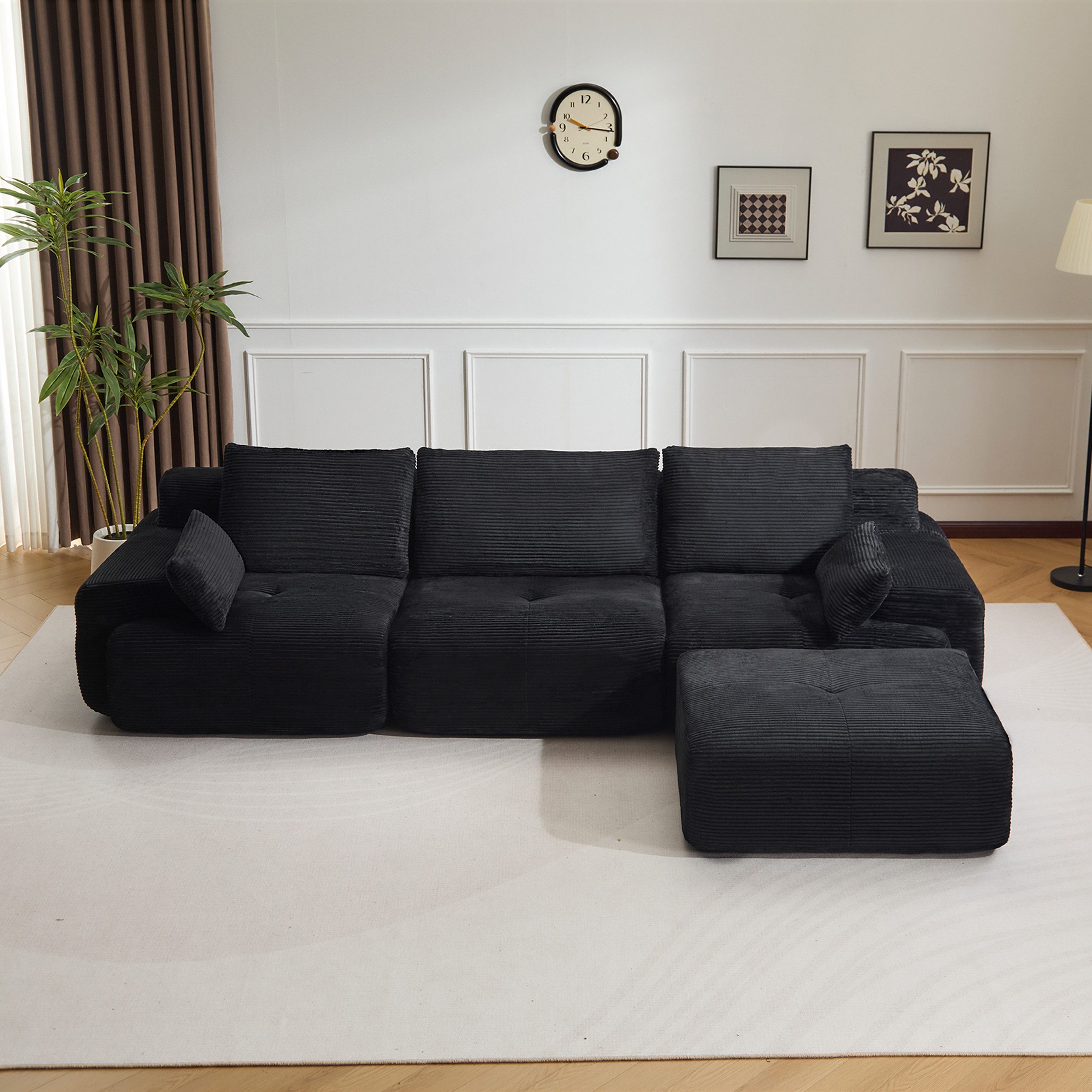 Leawin Sofa Sofa 3-2-1 Sitzer mit Schlaffunktion – Wohnzimmersofa modern & bequem, Bequemes Sofa mit Bettfunktion – modern, kompakt und flexibel nutzbar