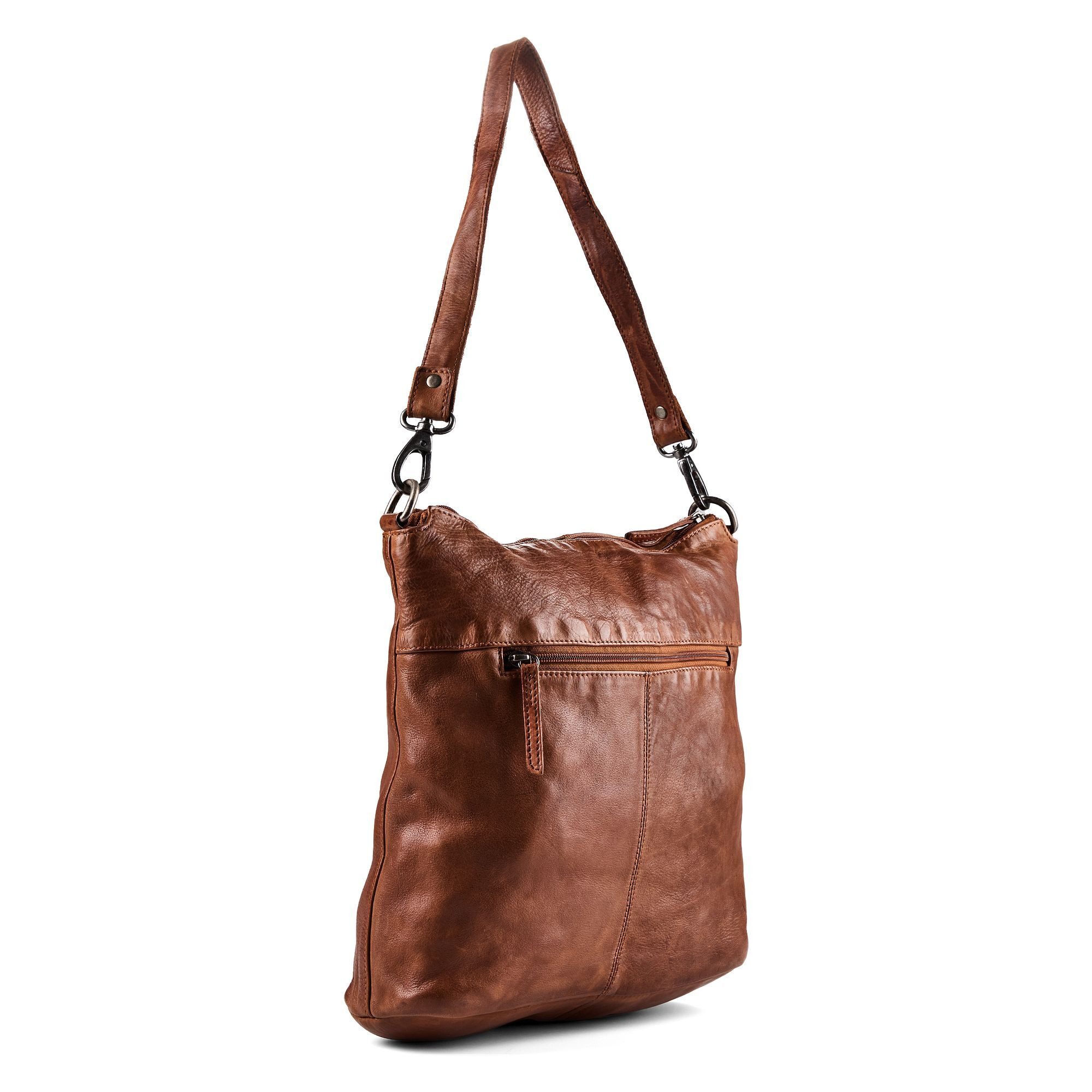 Greenburry Schultertasche Torro Lavado, Leder