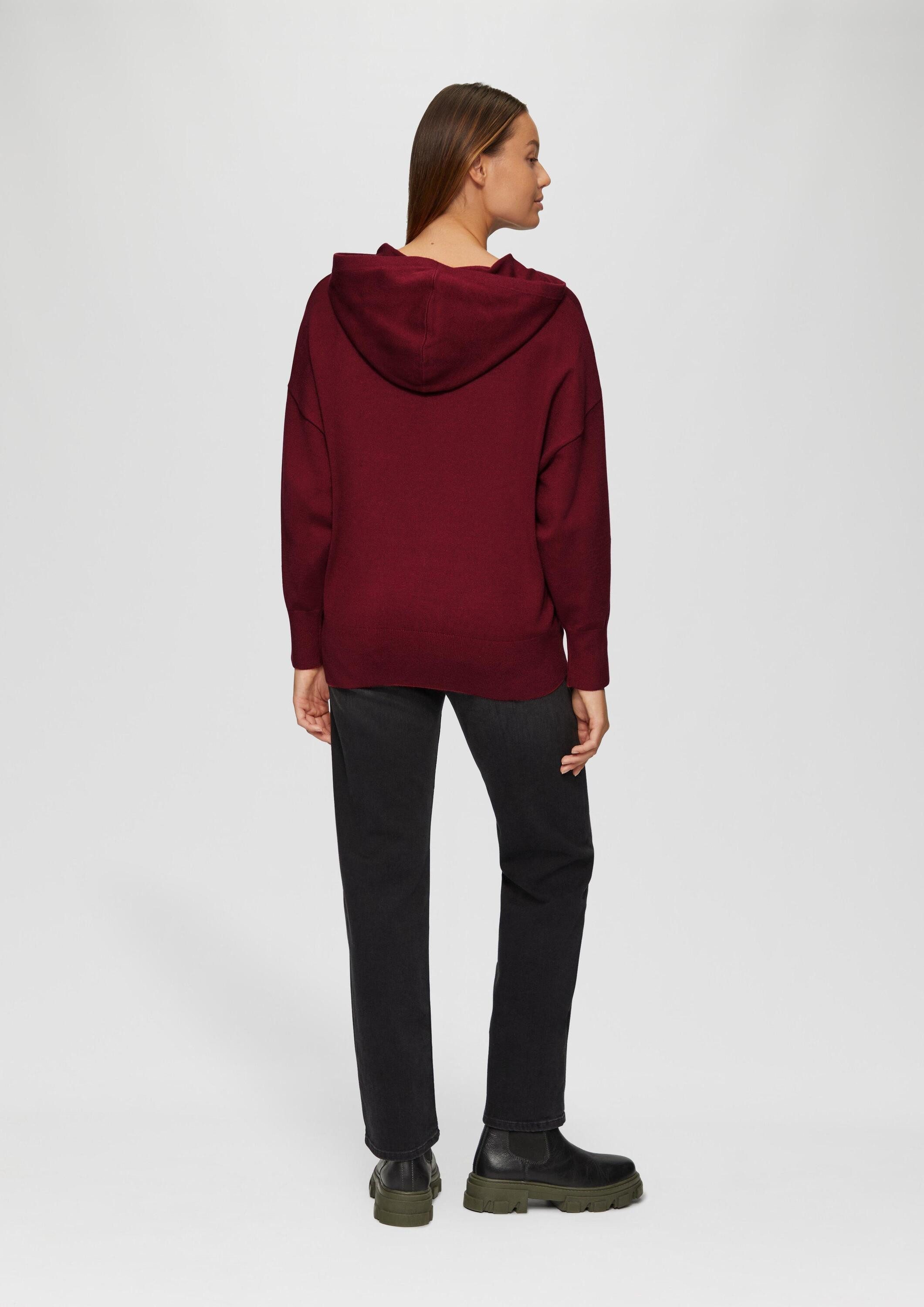 s.Oliver Longpullover Strickpullover Oversized Strickpullover aus Viskosemix