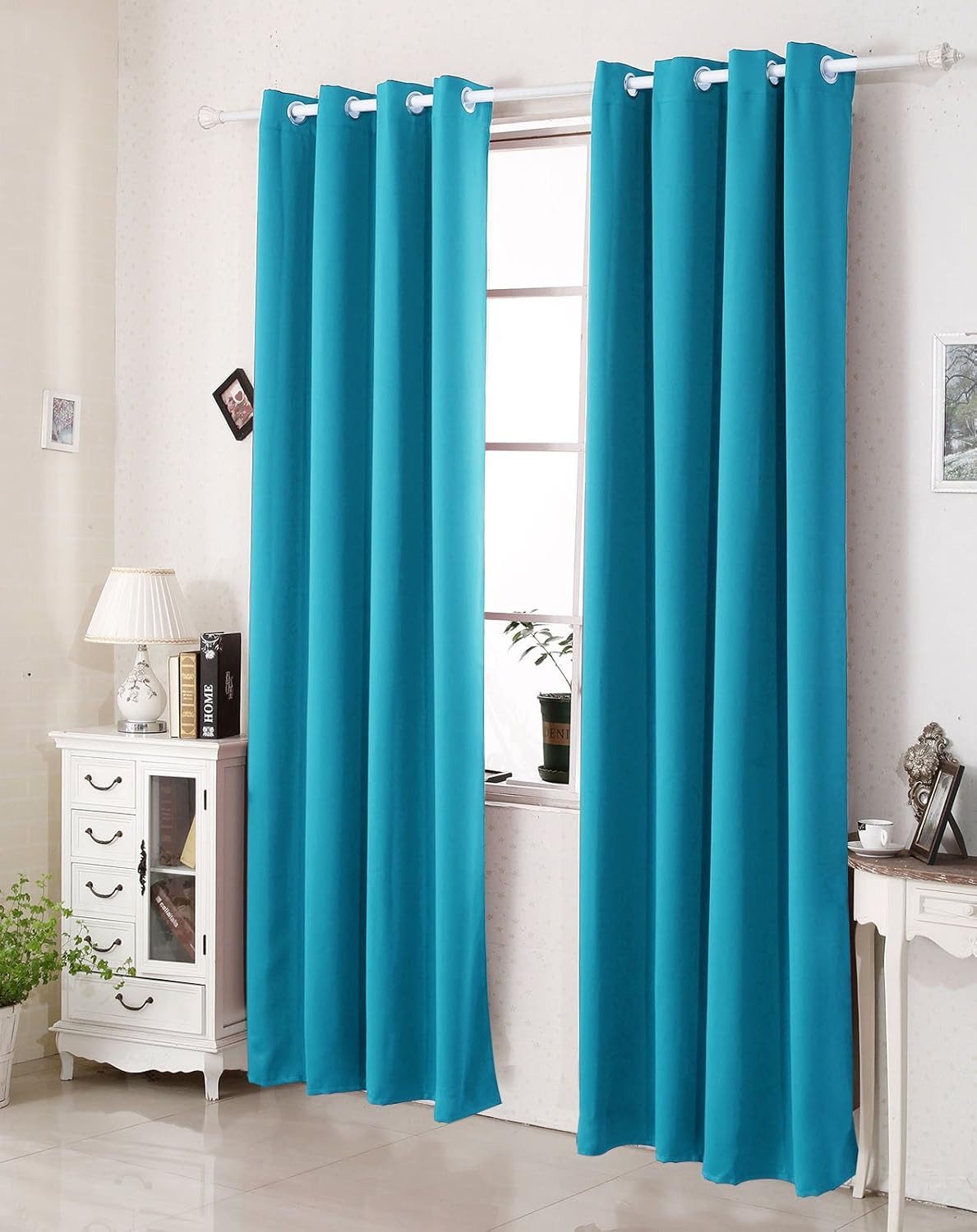 Woltu Verdunkelungsvorhang, Ösen, blickdicht, 2er Set Vorhang Blickdicht Th günstig online kaufen