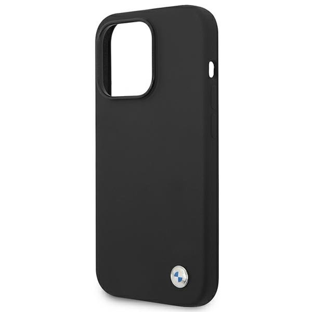 BMW Smartphone-Hülle BMW Signatur Collection Metal Logo Silikon Case iPhone 14 Pro Max