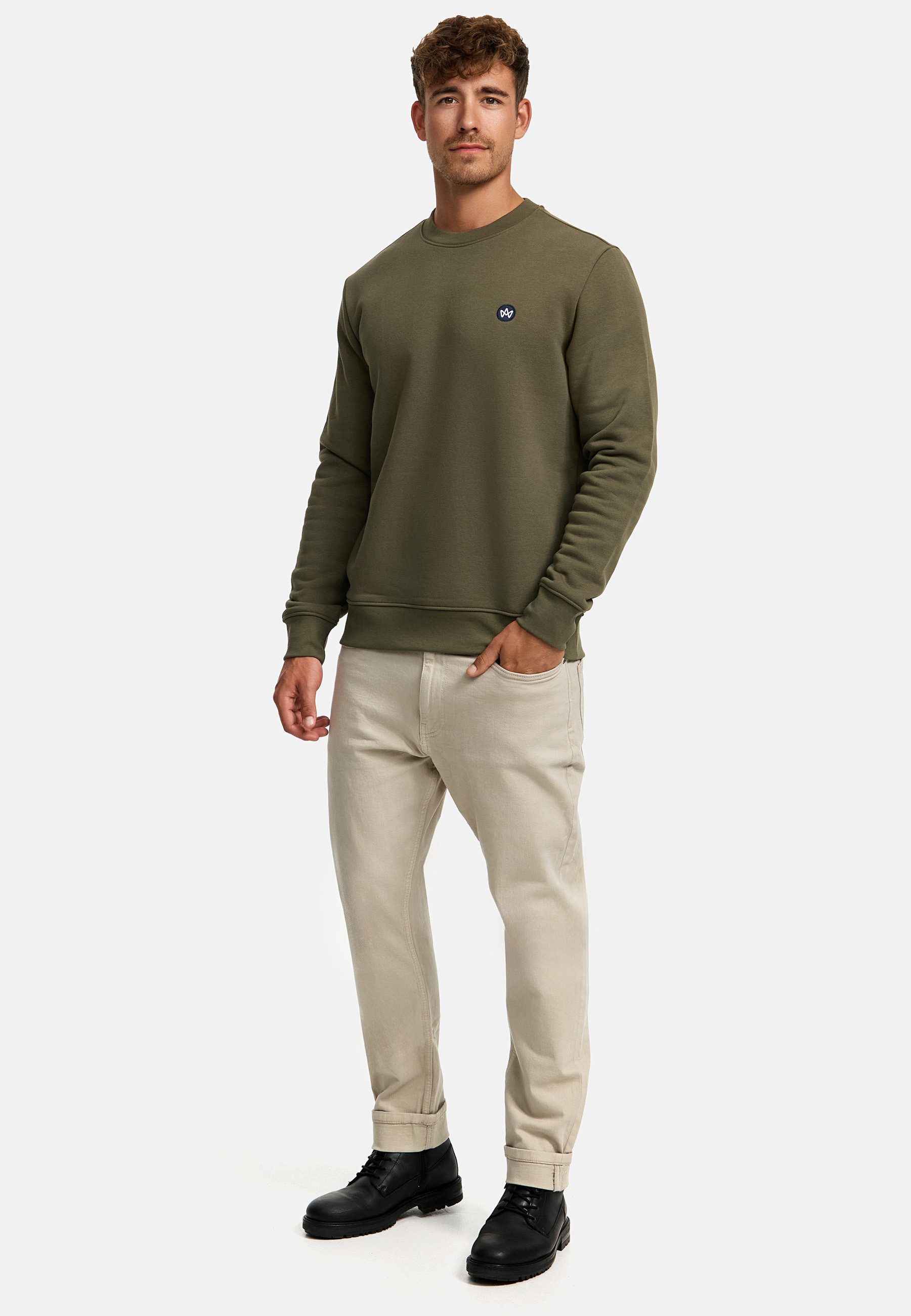 Kronstadt Kapuzenpullover KSLars Sweatshirt mit Rundhalsausschnitt günstig online kaufen