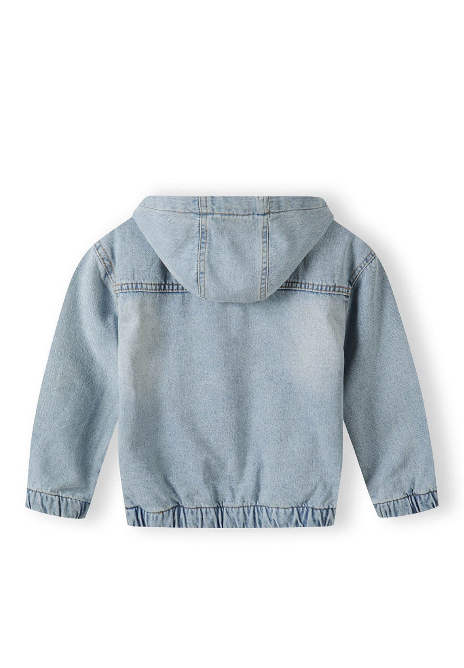 MINOTI Jeansjacke Jeansjacke mit Kapuze und Reißverschluss  (9m-8y)