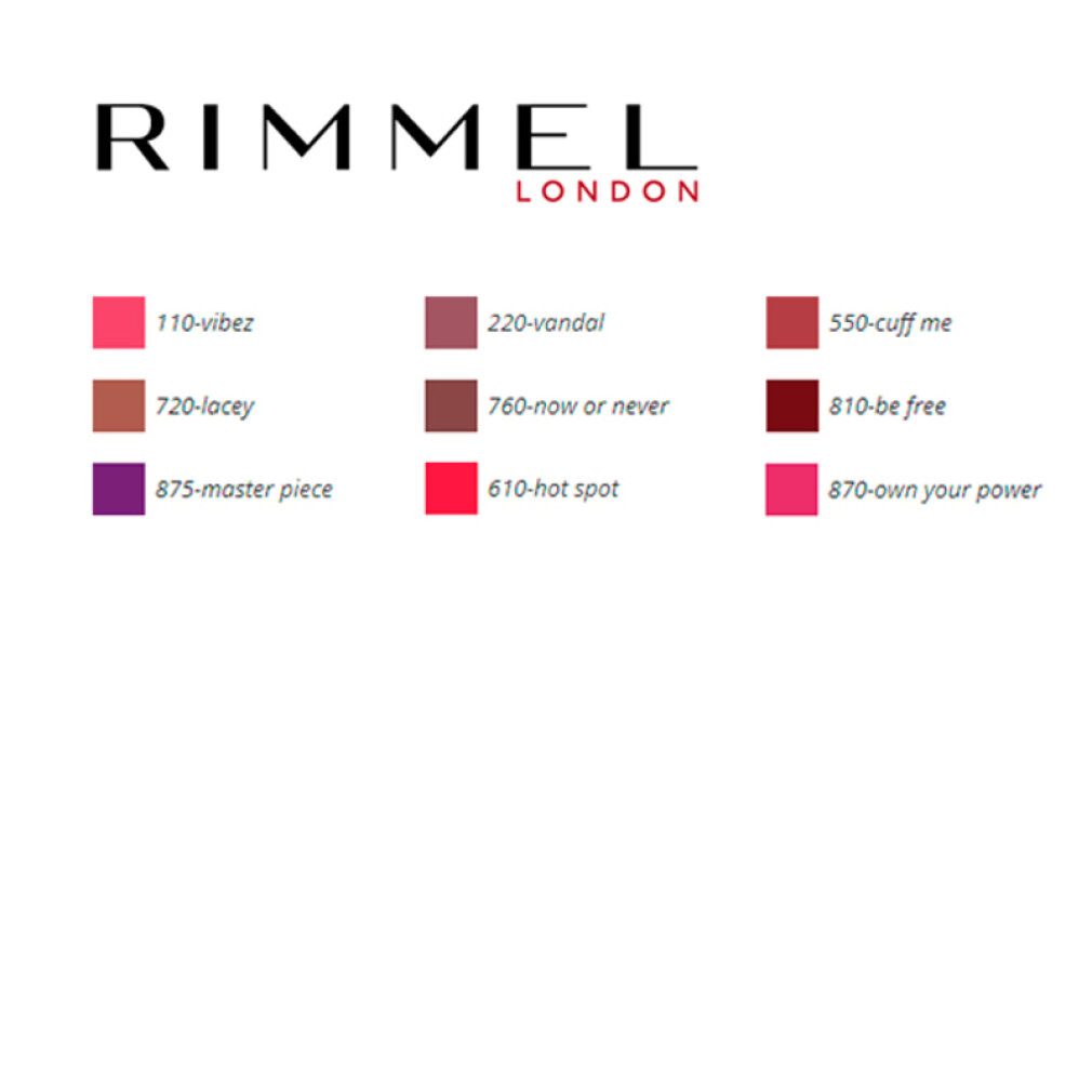 Rimmel London Lippenstift Lip Art Graphic Liner&Liquid Lipstick 810 Be Free